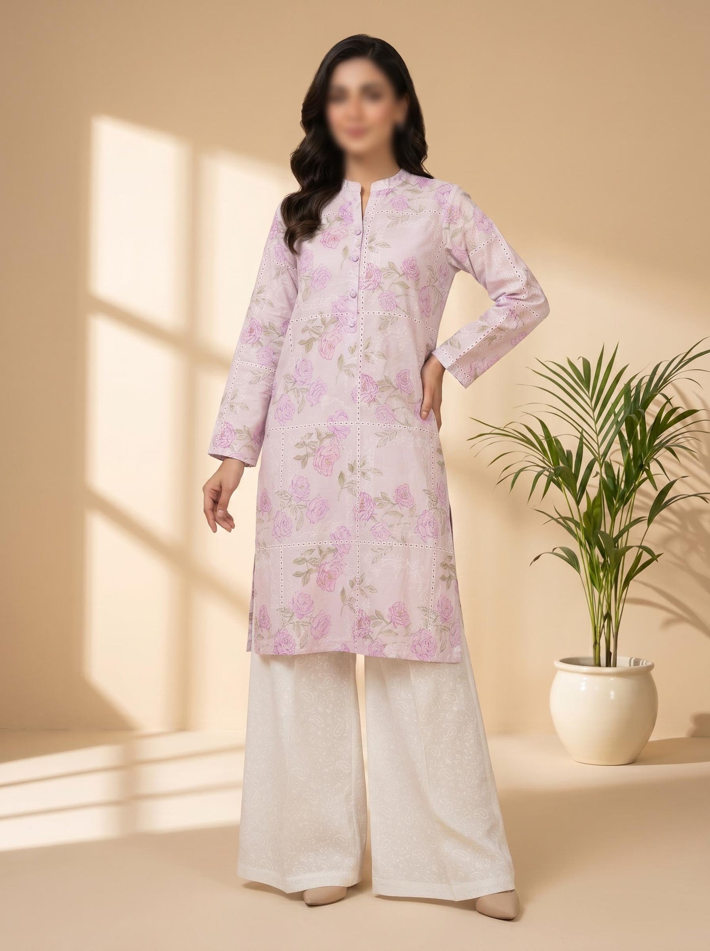 2Piece – Printed Embroidered Lawn RB119
