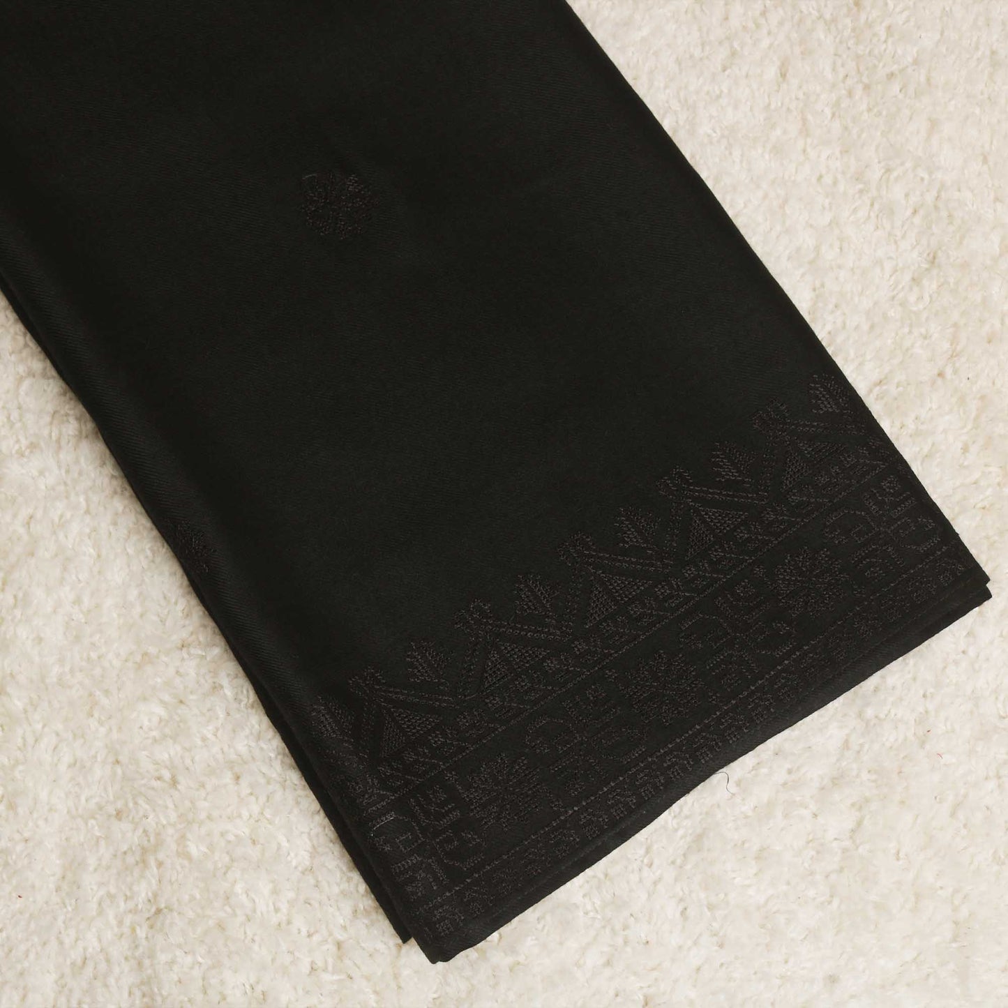 Embroidered Pashmina Black Shawl Sh268