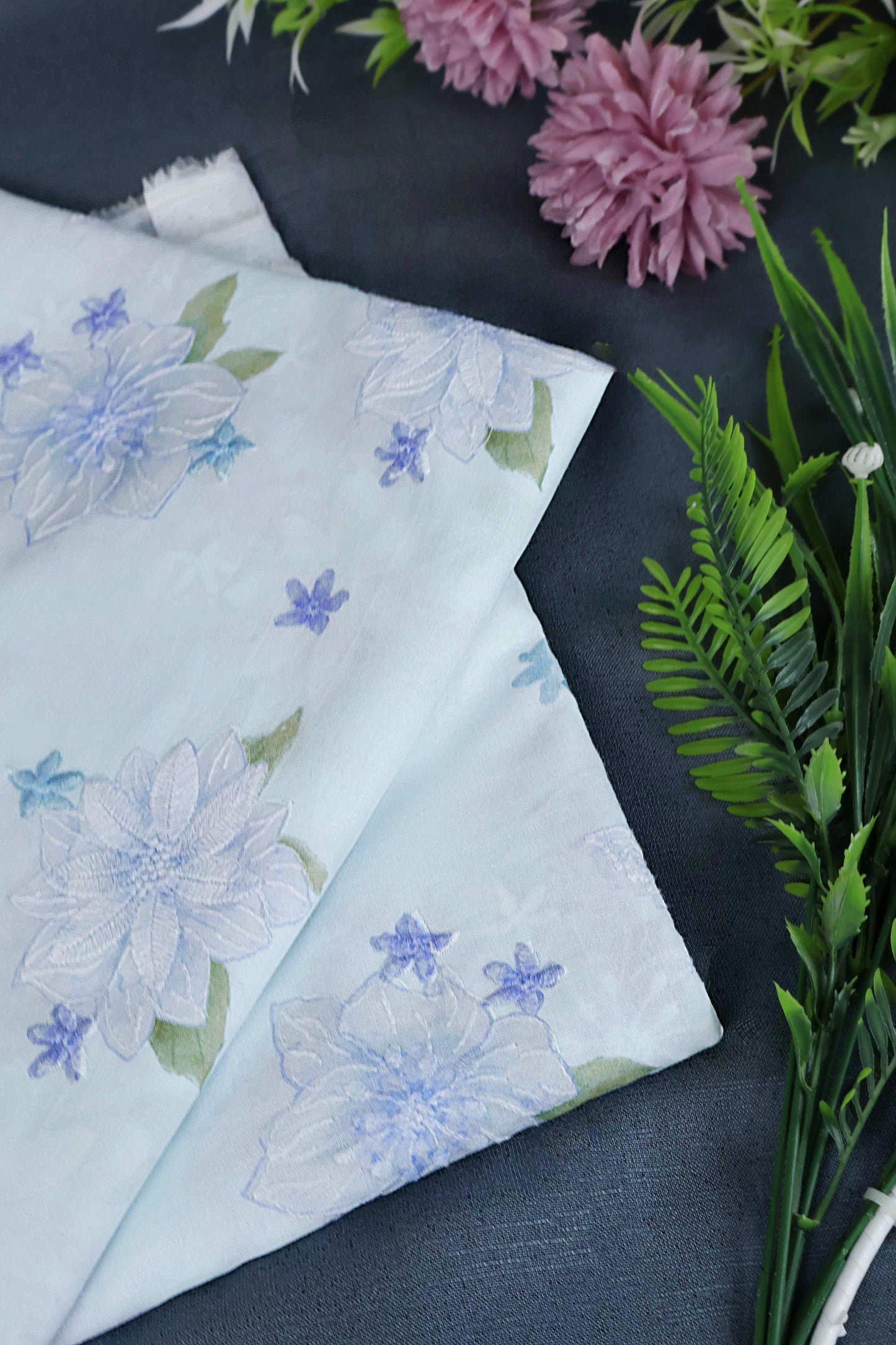 Shirt – Printed Embroidered Lawn L1PE118 A
