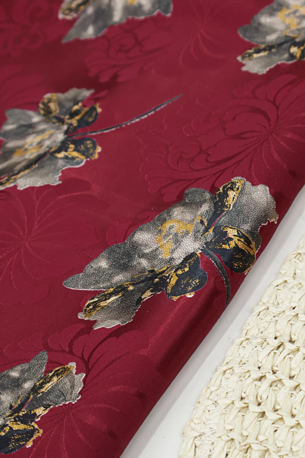 3Piece – Printed China Patti Marina with Pashmina Shawl SLK3P13