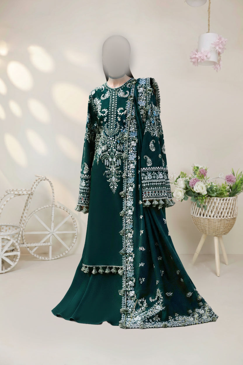 Luxury Lawn Embroidered Suit ELHA27
