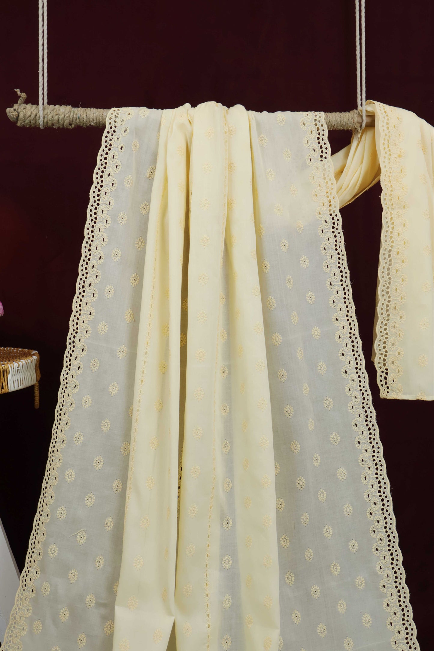 Embroidered Lawn Shawl HLSH155