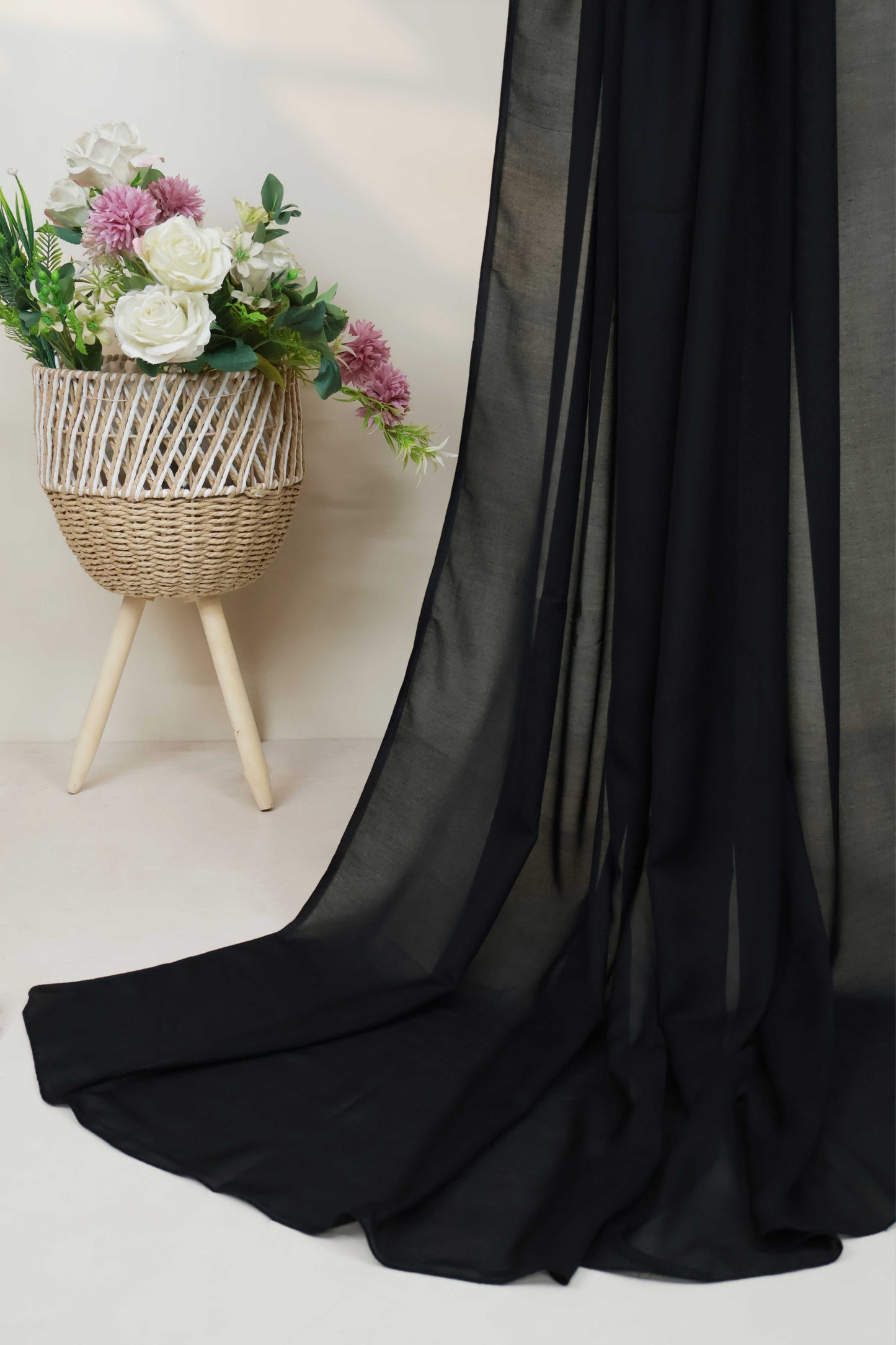 Swiss Voil Plain Shawl