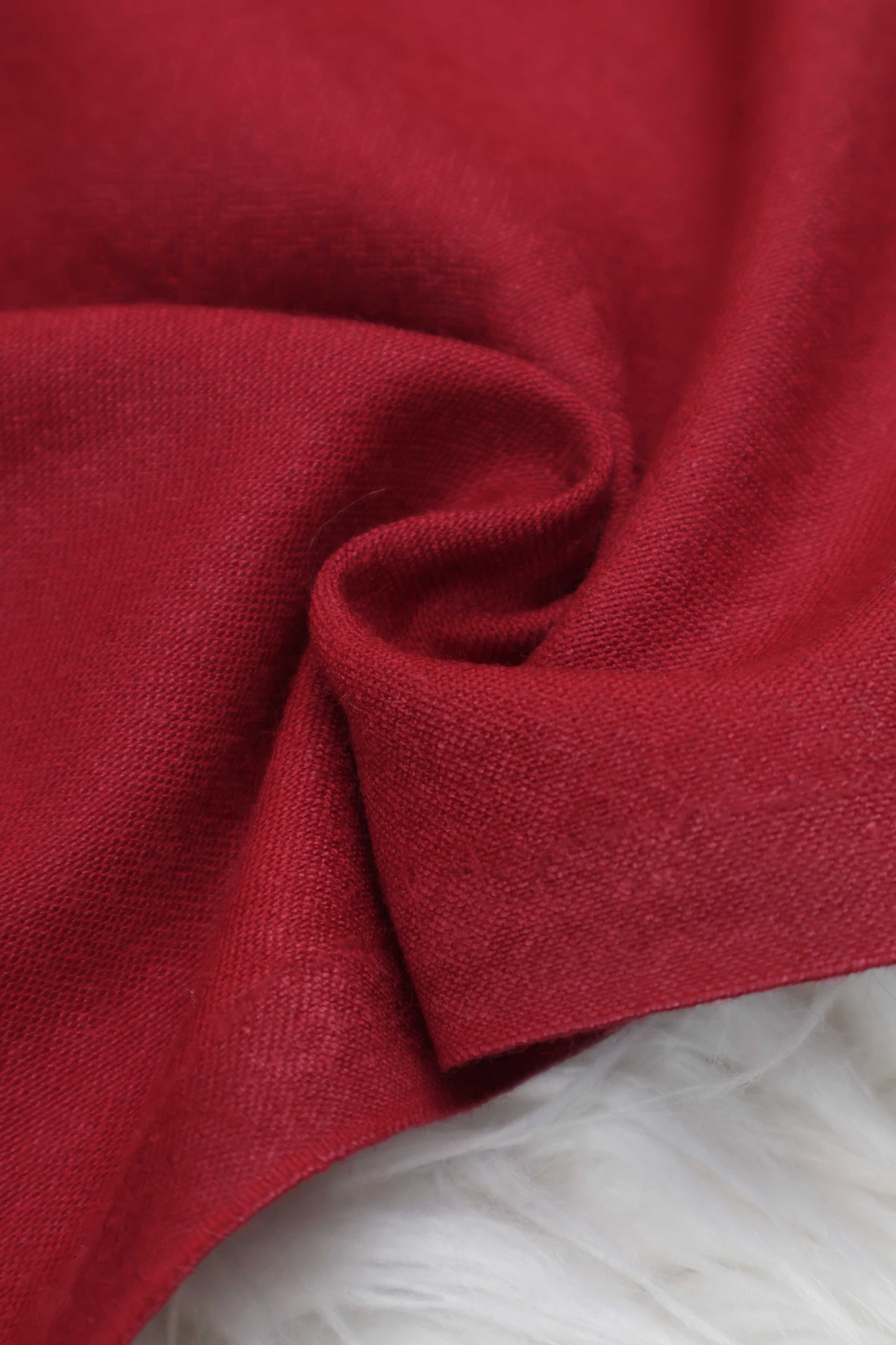 Marina Peach Leather DEEP RED - Shirt Piece