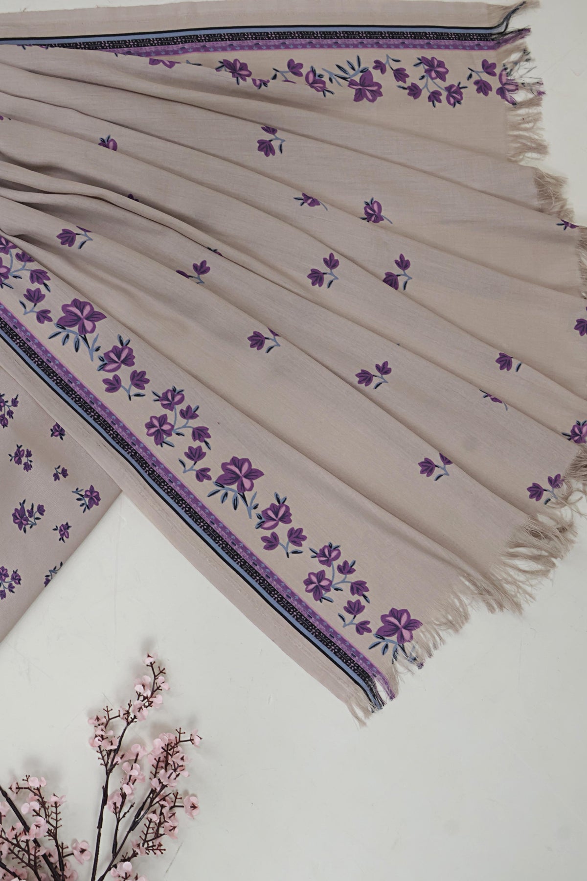 3Piece – Printed Marina with Wool Shawl MR3P24