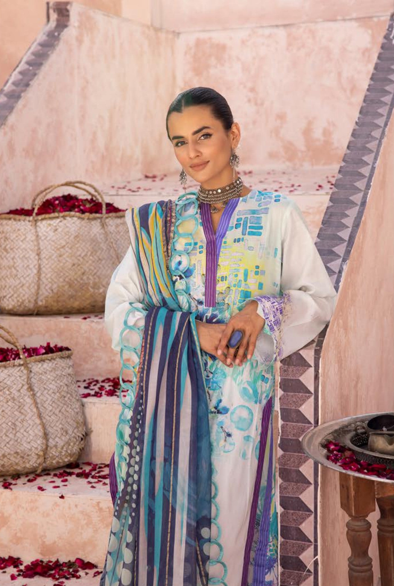 3Piece - Printed Lawn Suit POP ART GJPA2402A32