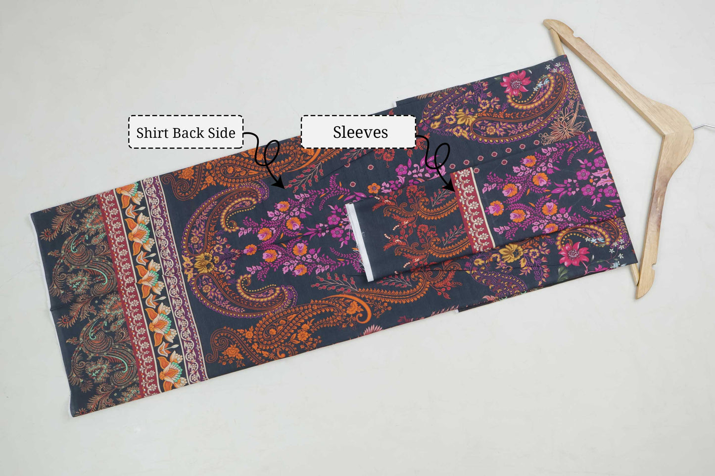 3Piece - Superior Printed Lawn Suit Carnation CR25
