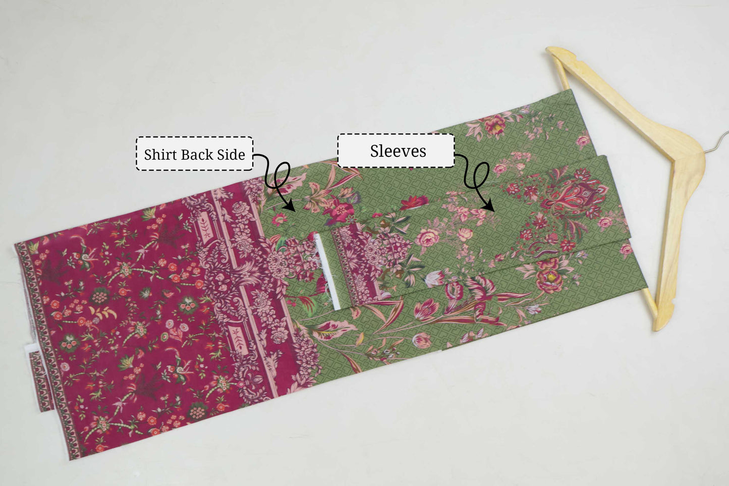 3Piece - Superior Printed Lawn Suit Carnation CR38