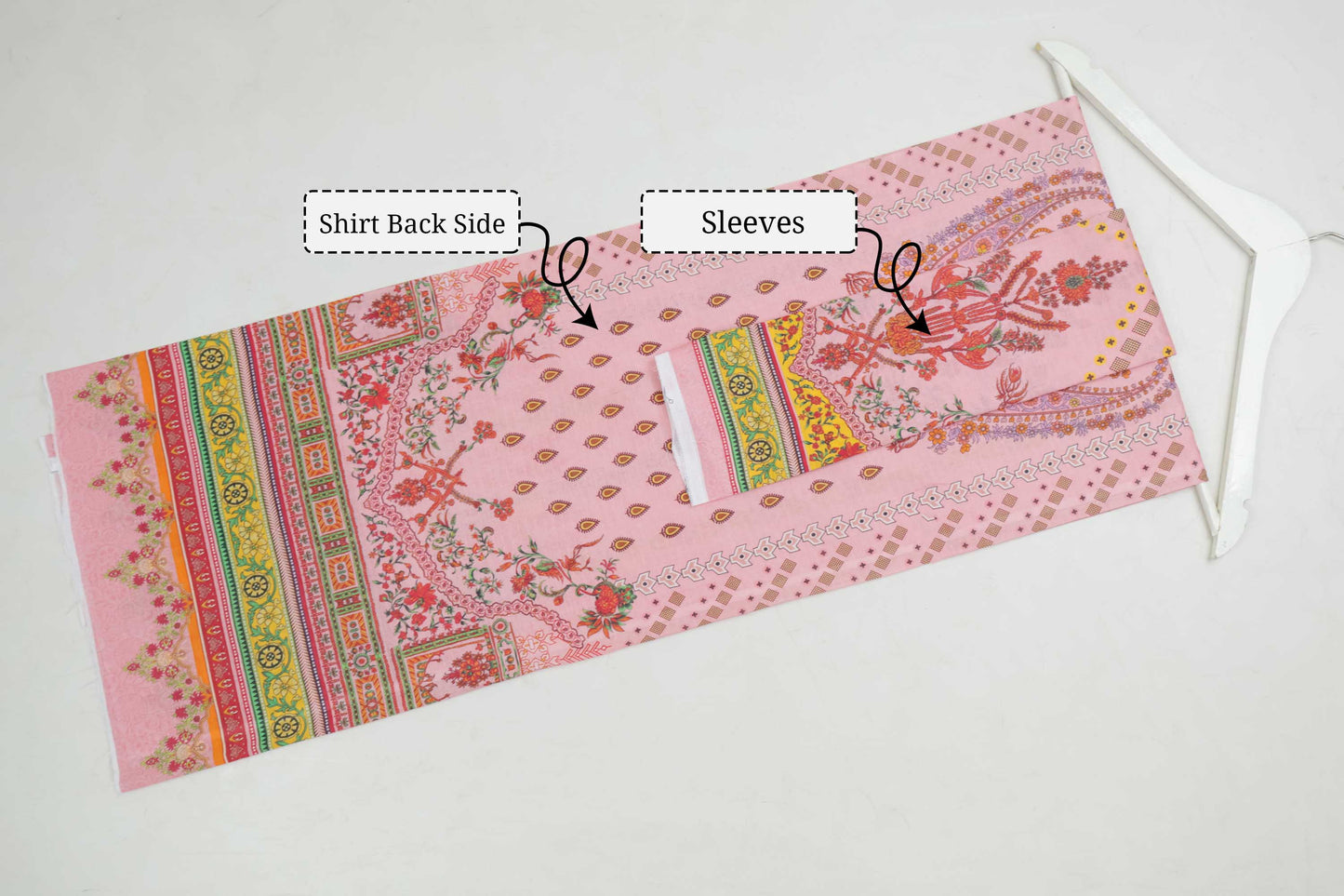 3Piece - Superior Printed Lawn Suit Carnation CR01