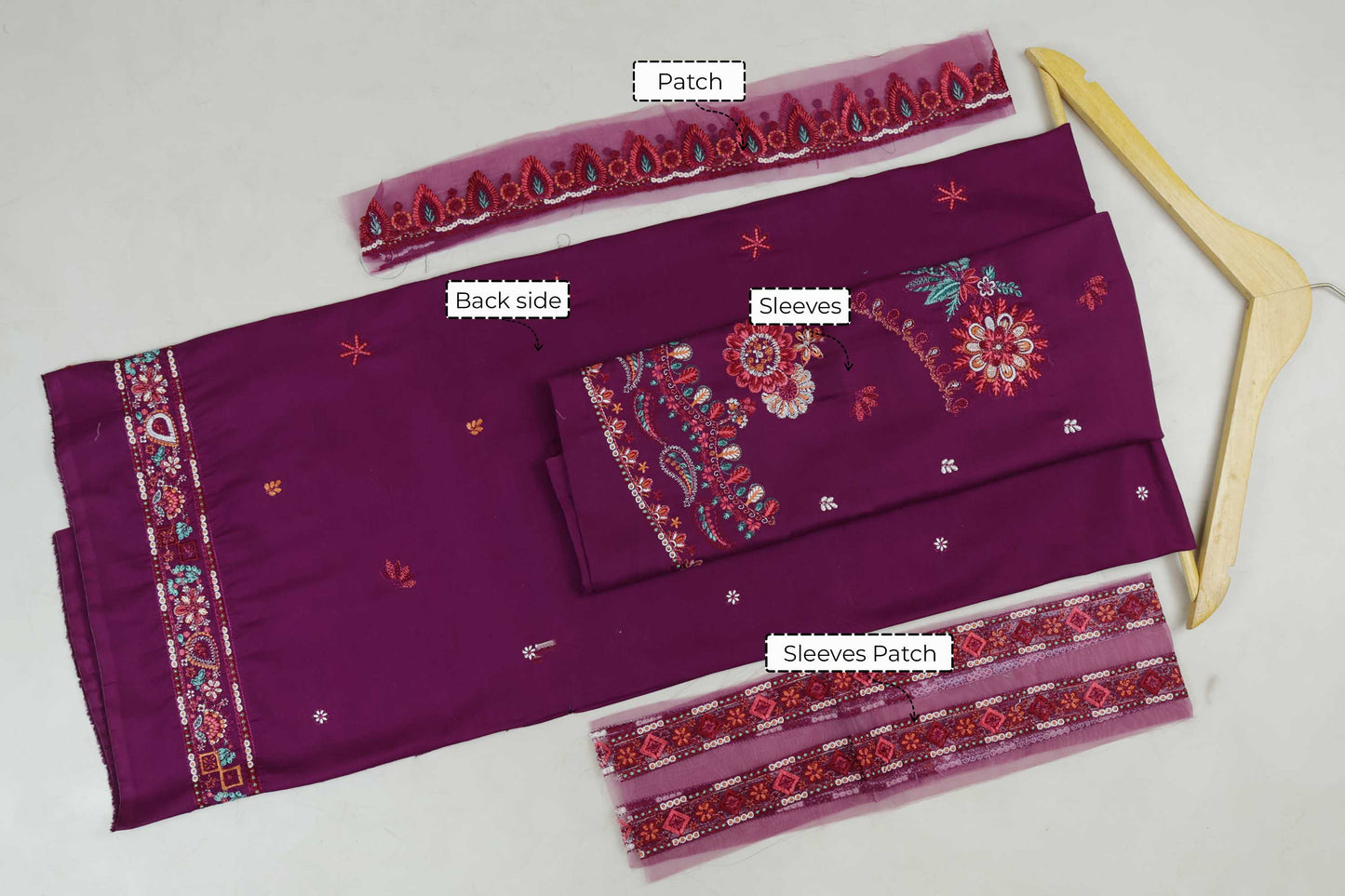 Luxury Lawn Embroidered Suit ELHA43