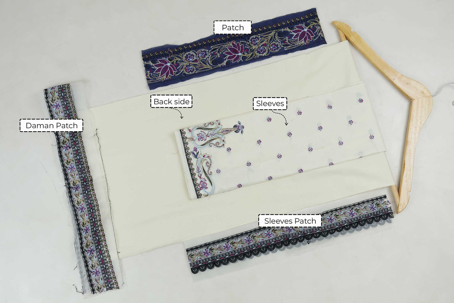 Luxury Lawn Embroidered Suit ELHA40