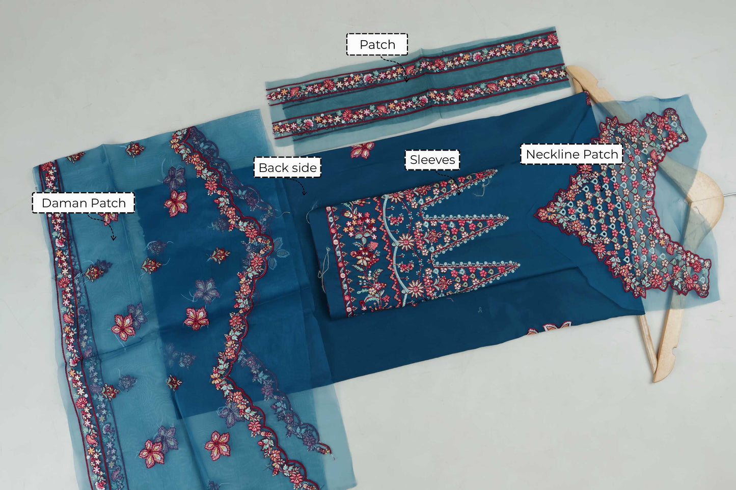 Luxury Lawn Embroidered Suit ELHA39