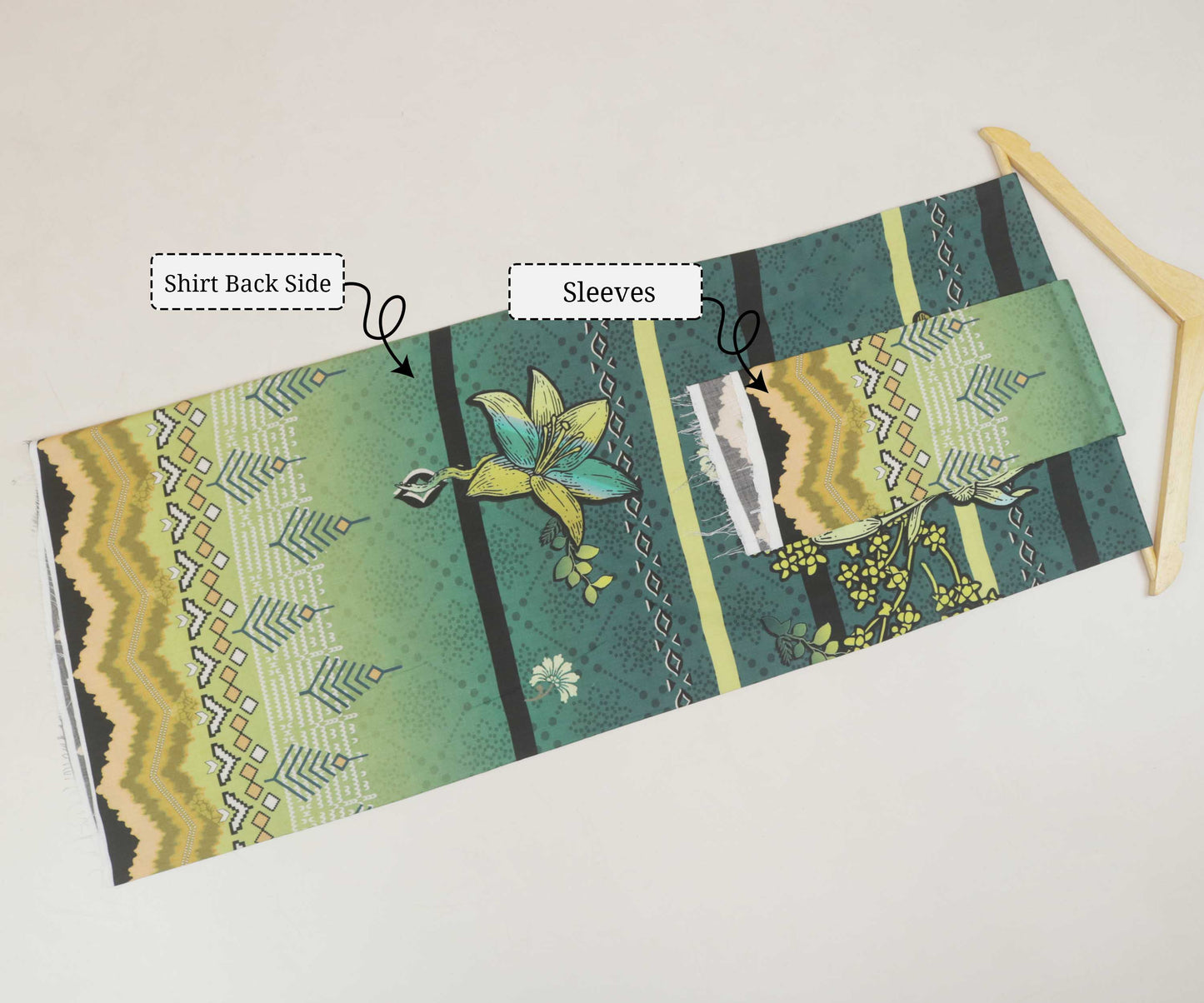 3Piece - Linen Printed Suit Classic ICLST12