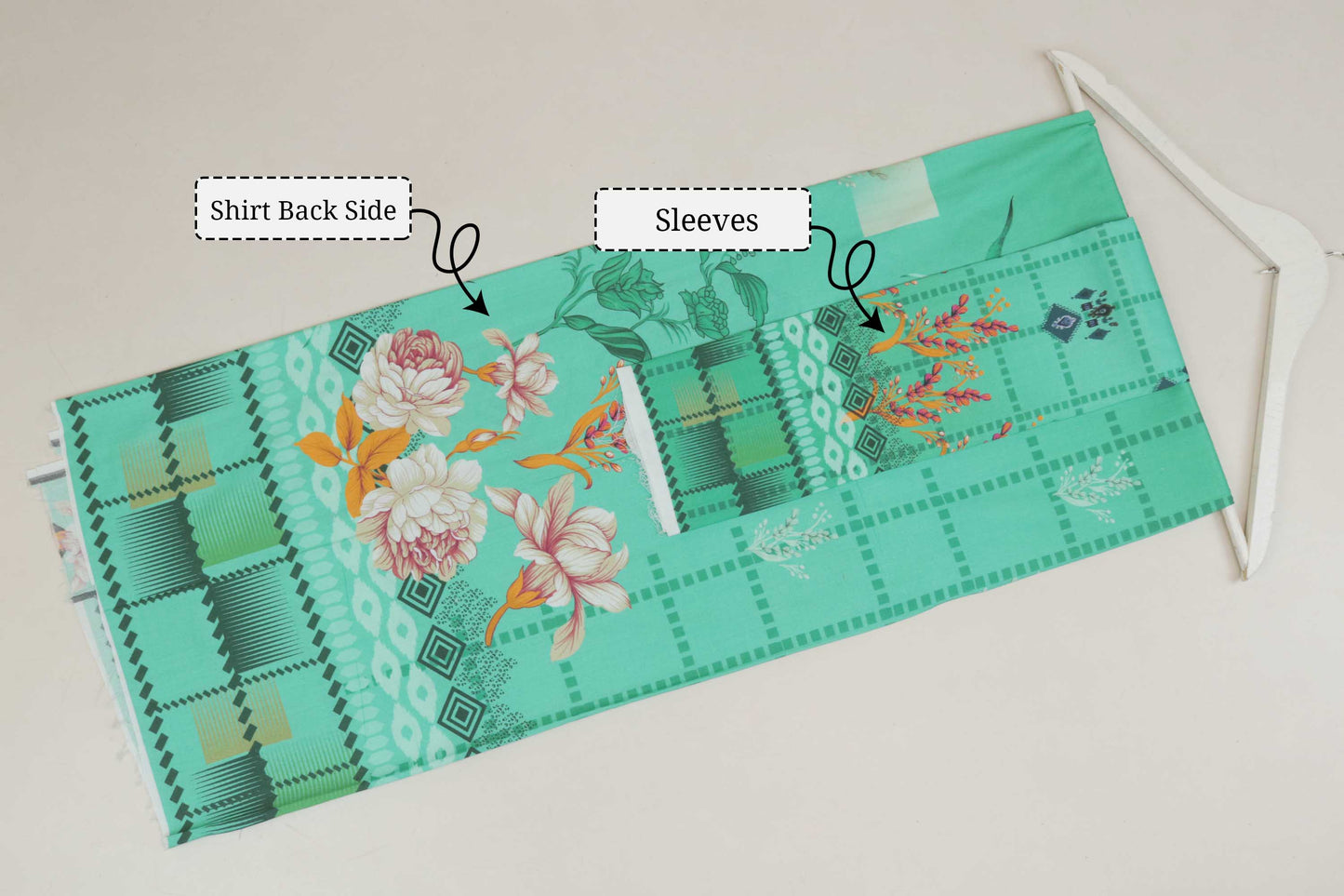 3Piece - Linen Printed Suit Classic CLST01