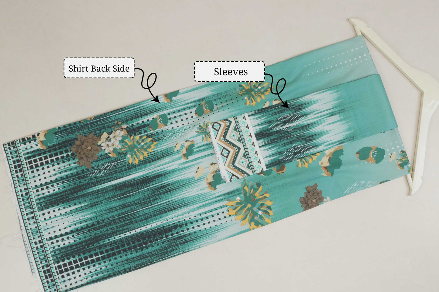 3Piece - Linen Printed Suit Classic CLST05