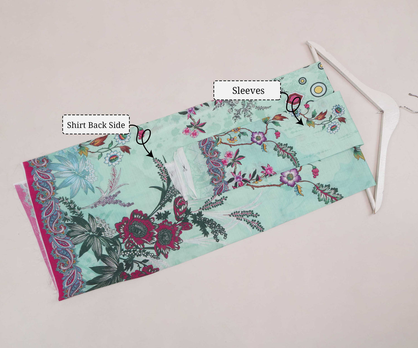 3Piece - Superior Printed Lawn Suit Carnation CR19