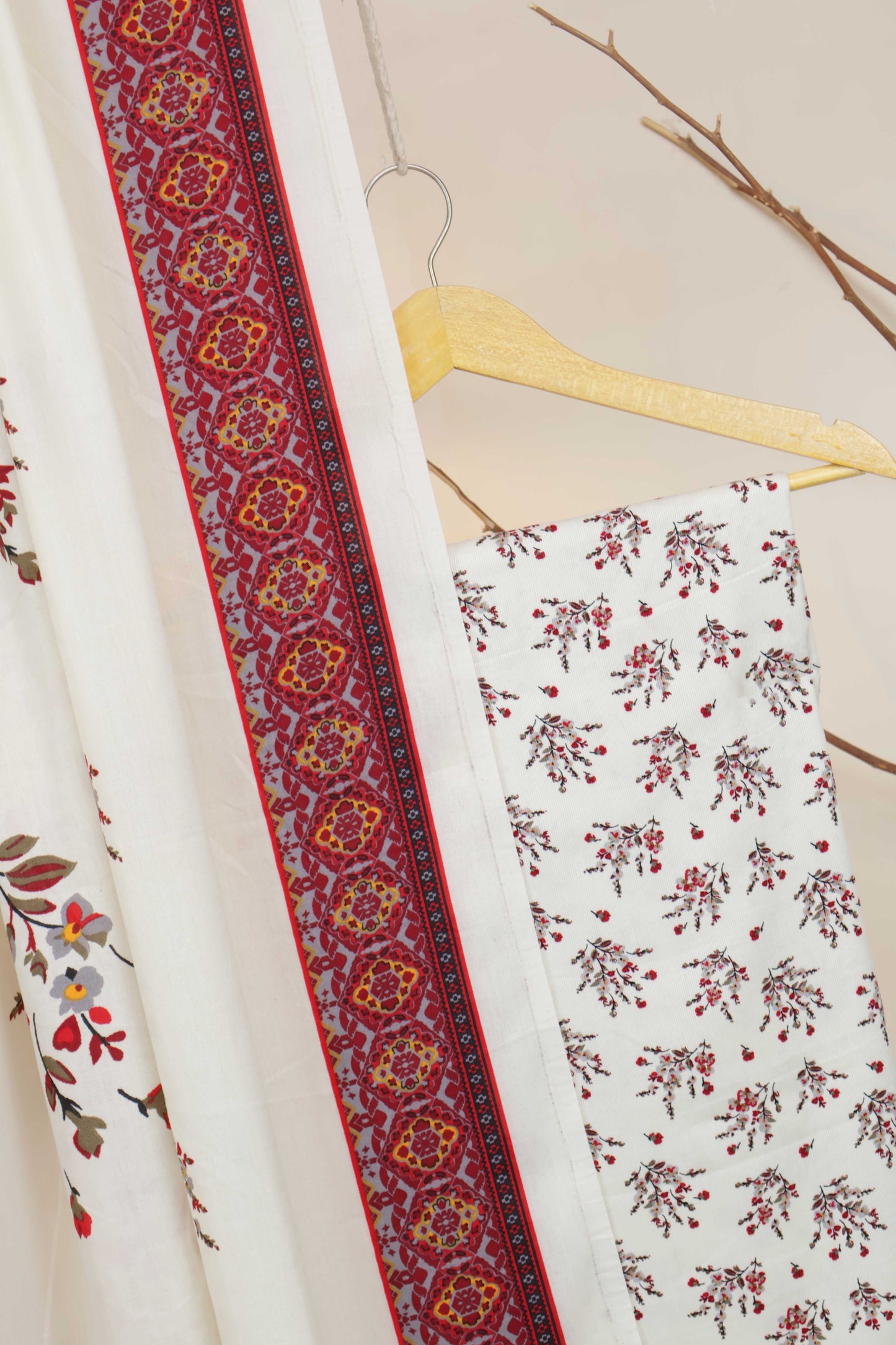 3Piece – Printed Katria Marina with Pashmina Shawl VC197