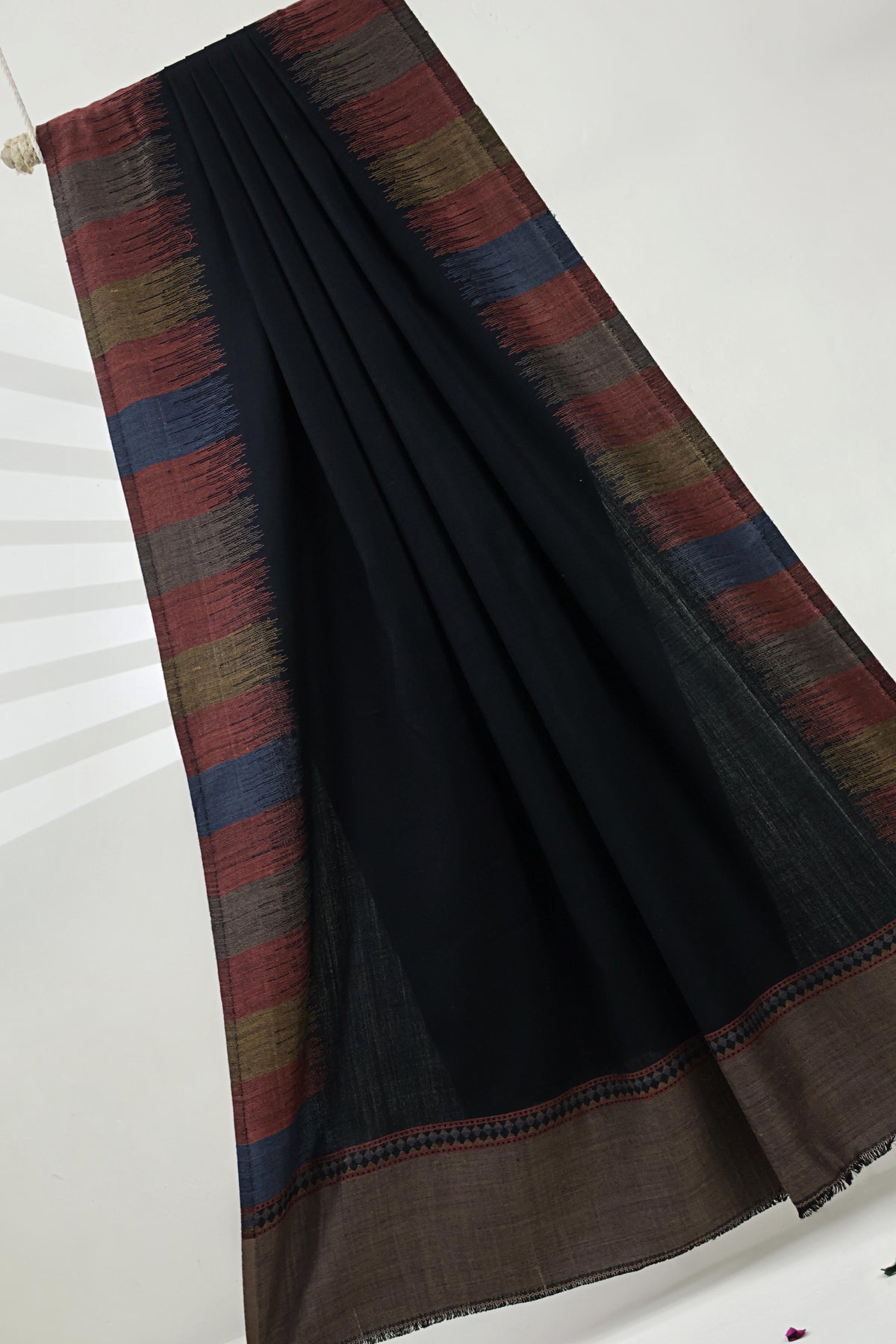 3Piece -Karandi with Pashmina Shawl KP26BLK24