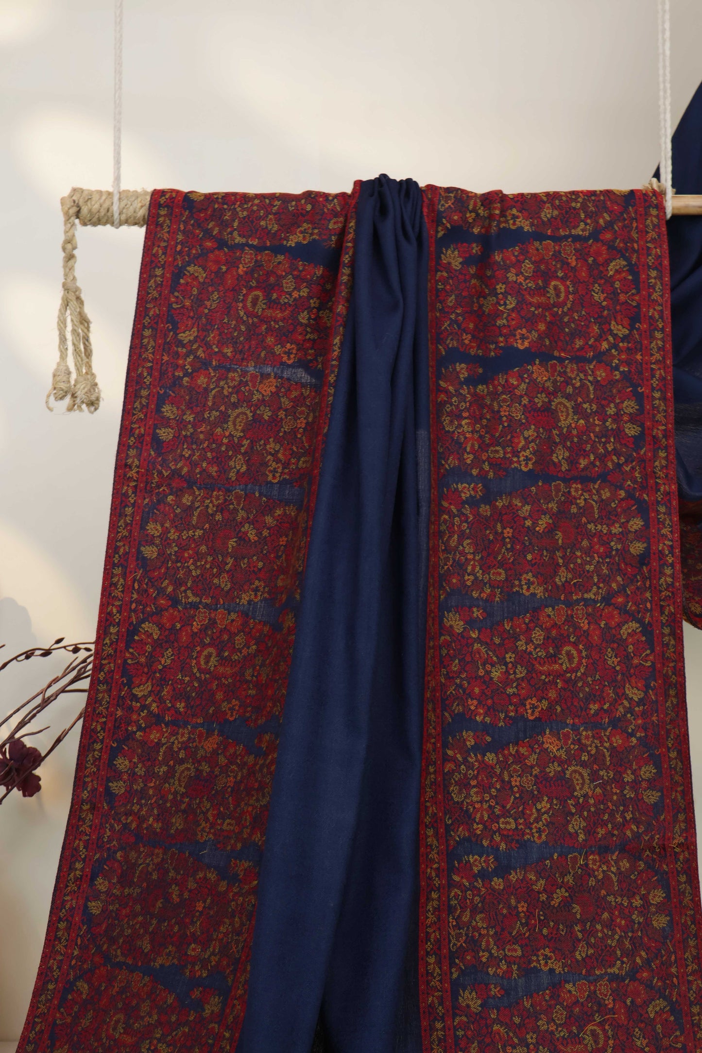 Kani Border Pashmina Shawl HKSH04