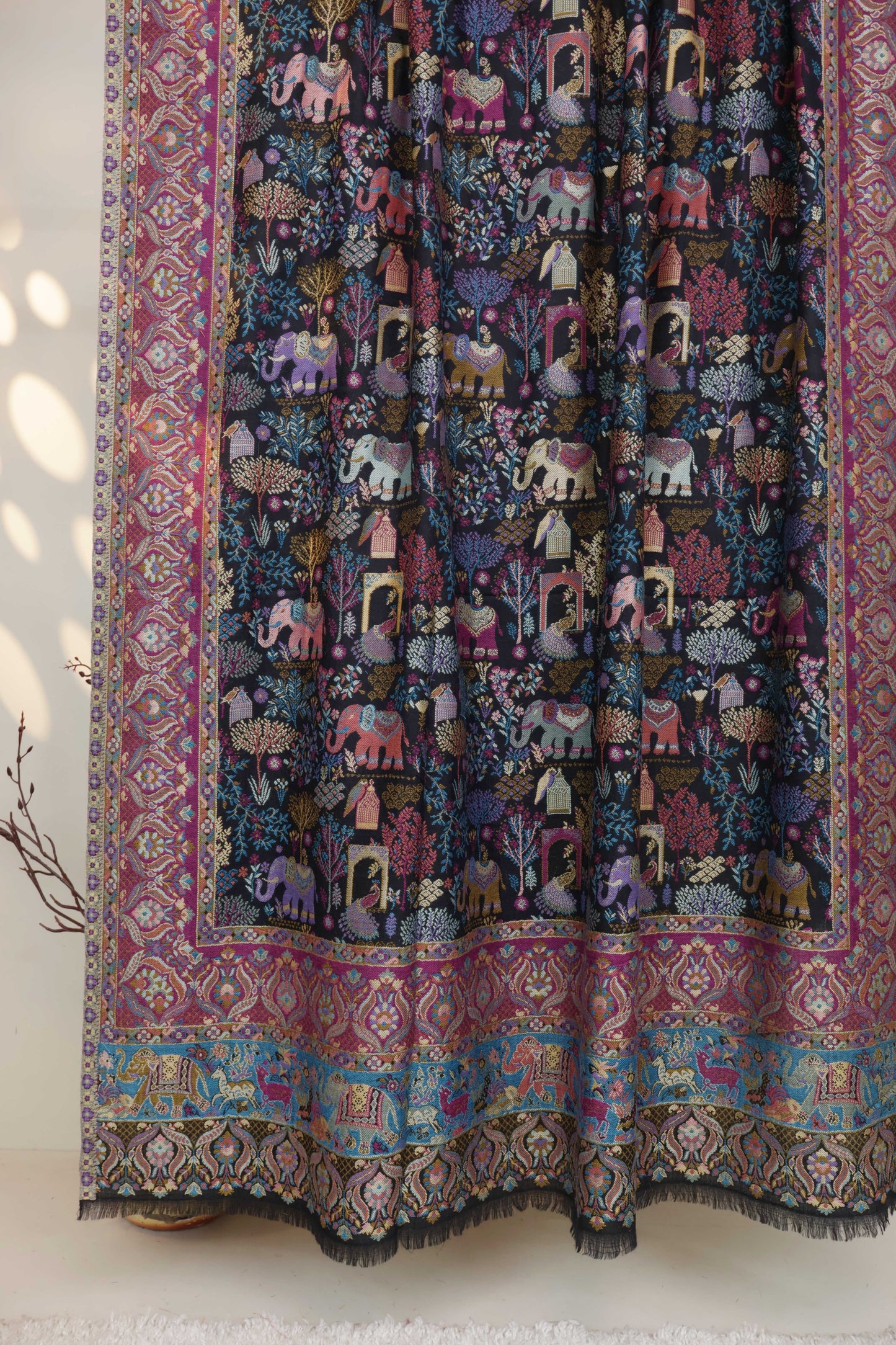 Pure Pashmina indian kani Shawl PDWSH41