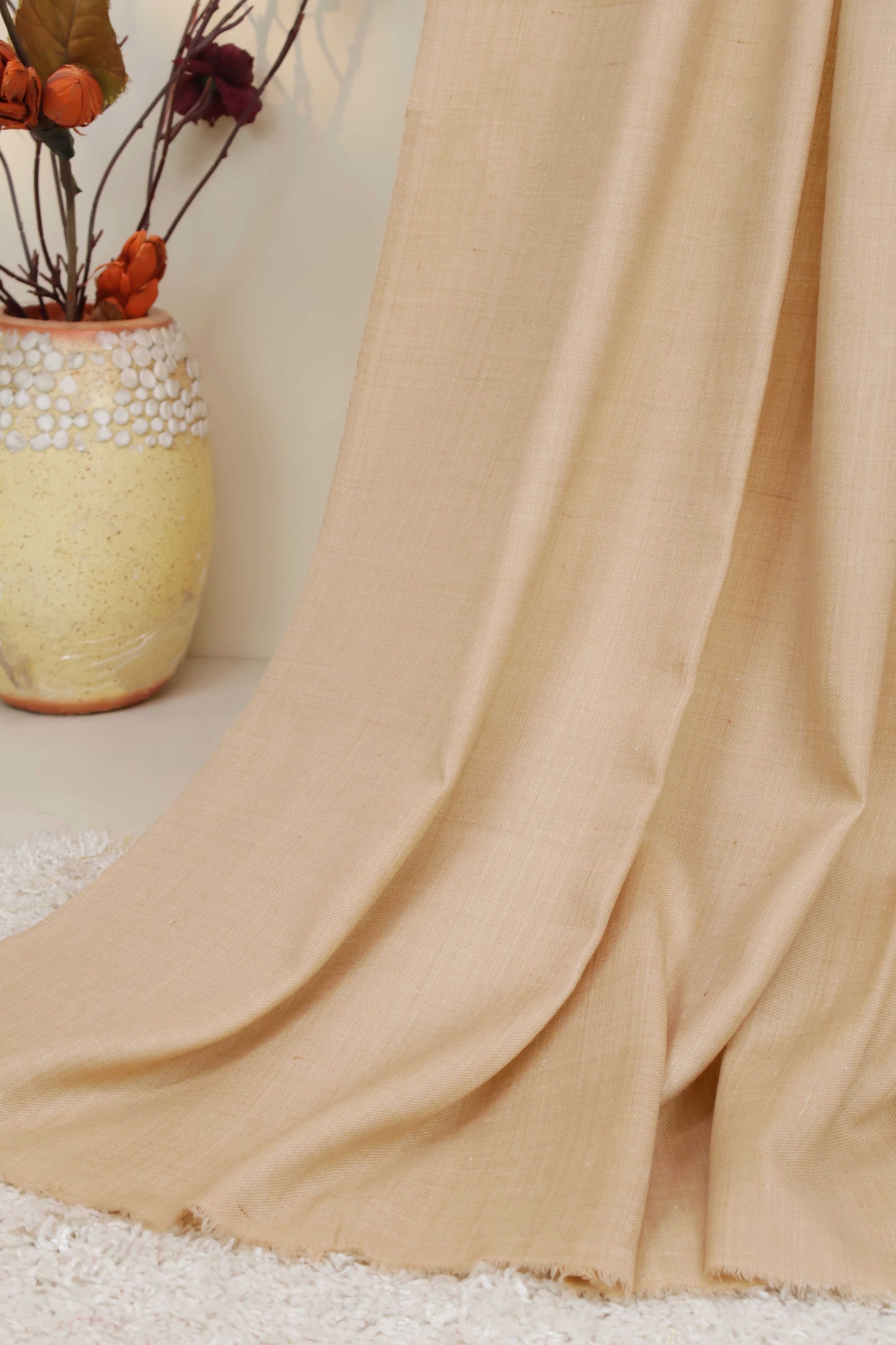 Plain Acralic Pashmina Shawl Medium Skin SB03