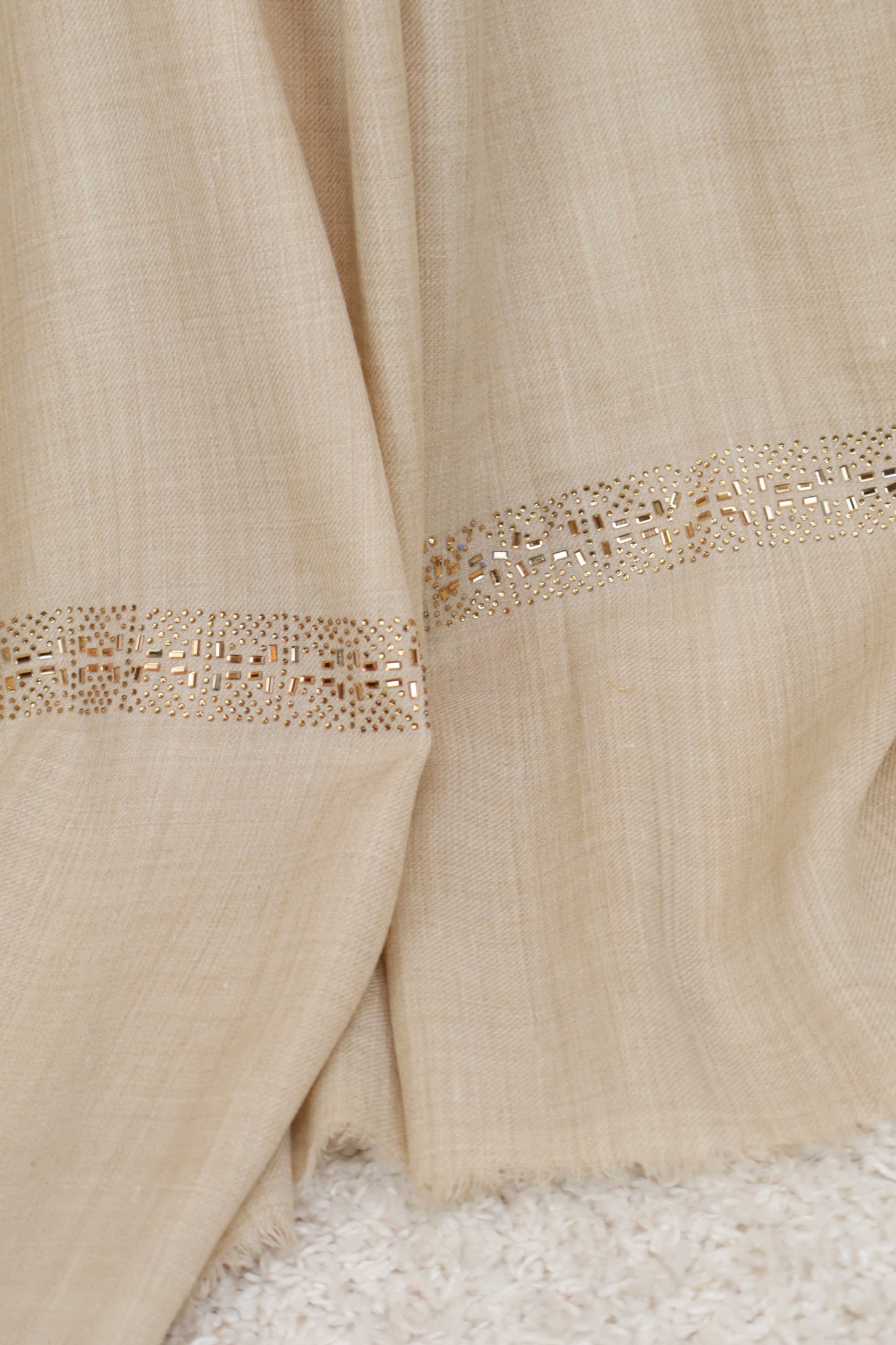 Stone Border Pashmina Shawl PDWSH47