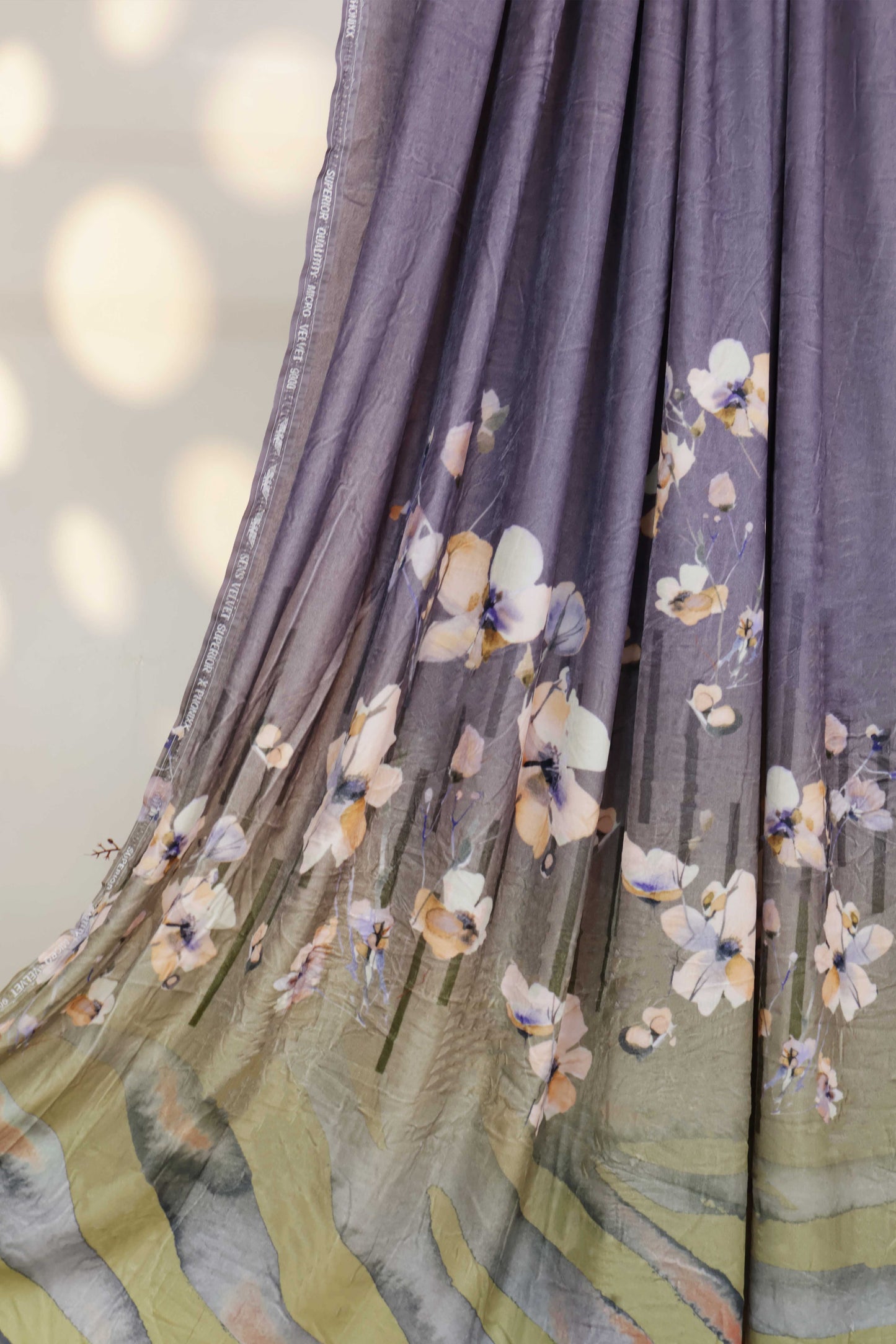 3Piece - Printed Micro Velvet Suit VC132