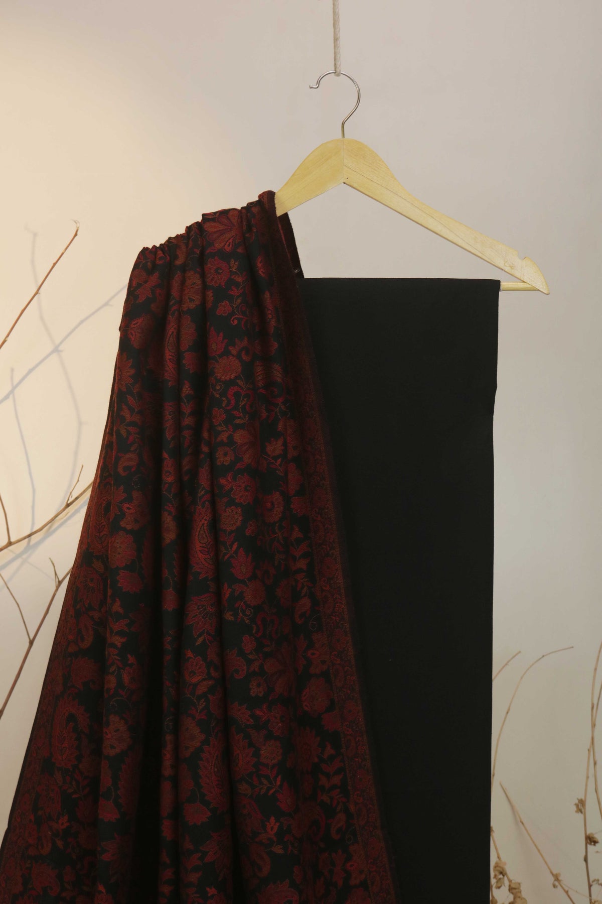 3Piece - Karandi with Pashmina Shawl KPP204