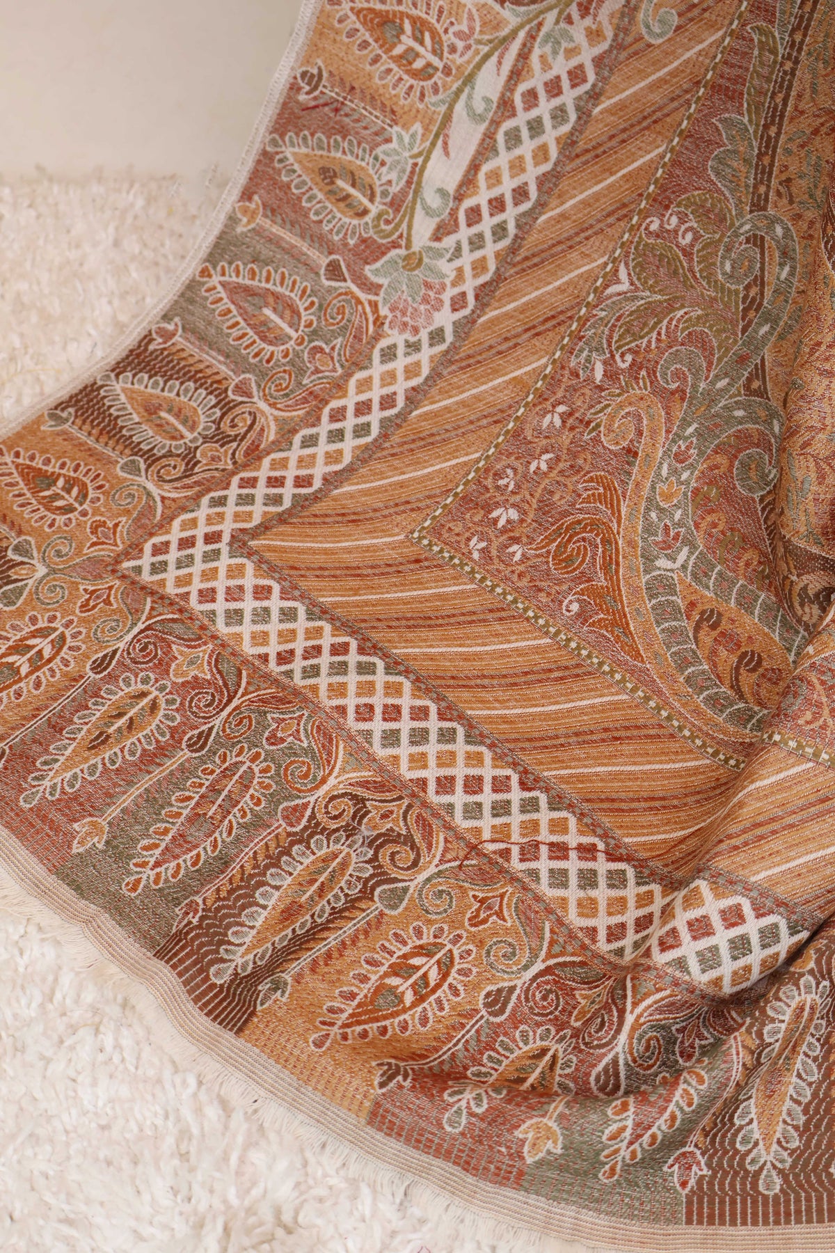 3Piece -Karandi with Pashmina Shawl KPP404