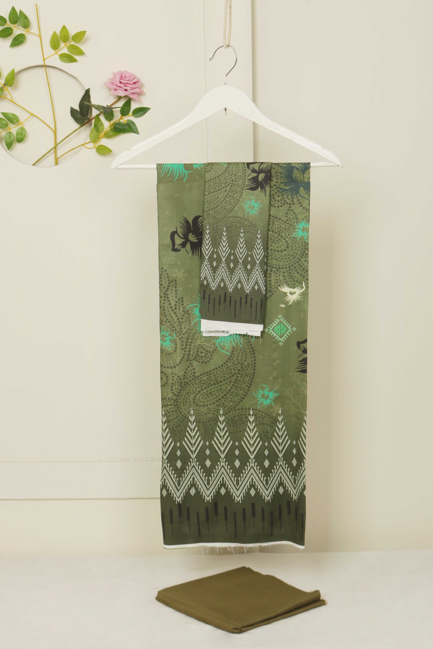 3Piece - Linen Printed Suit Classic CLST11