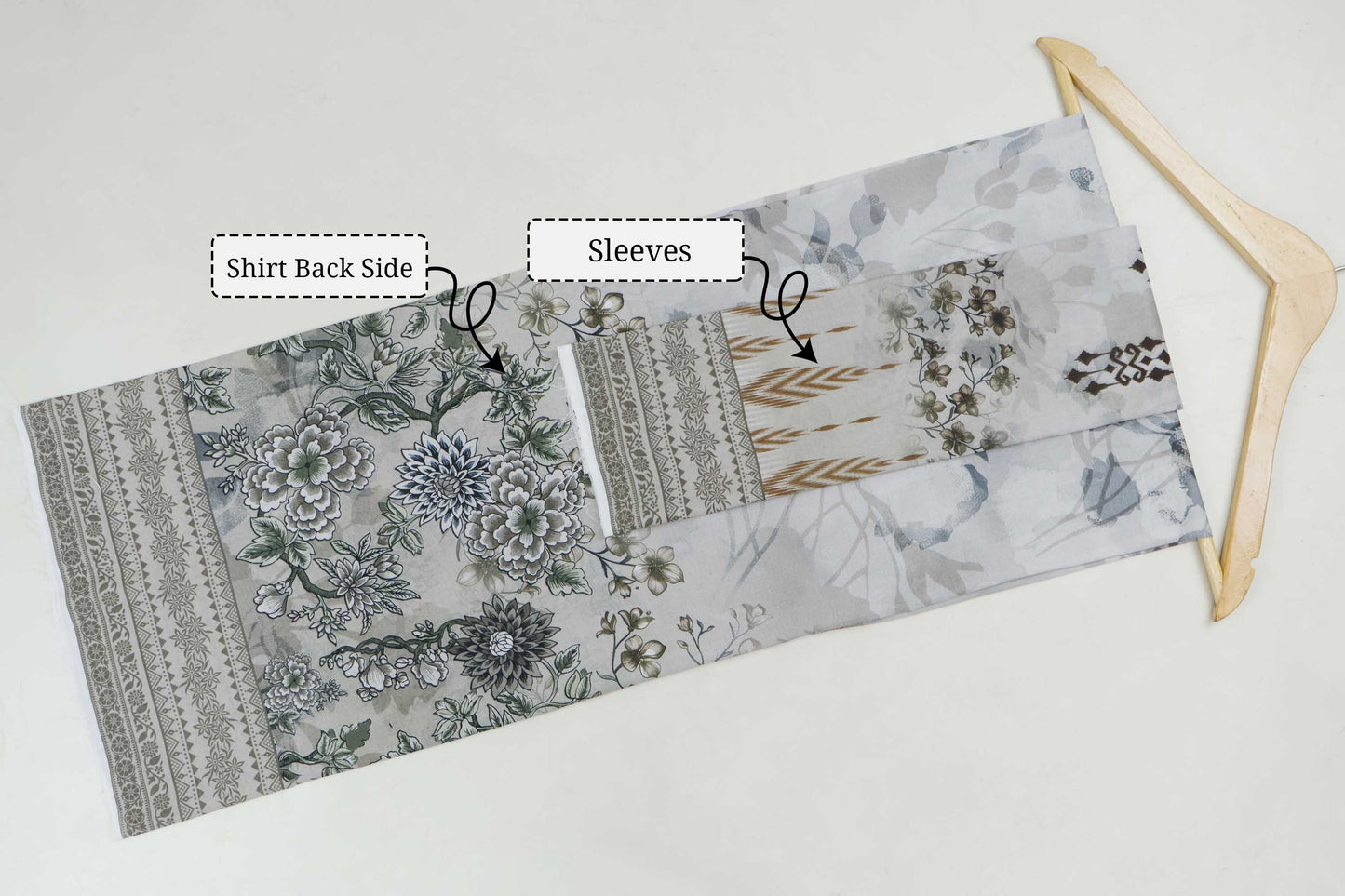 3Piece-Lawn Embroidered Suit V12WR09