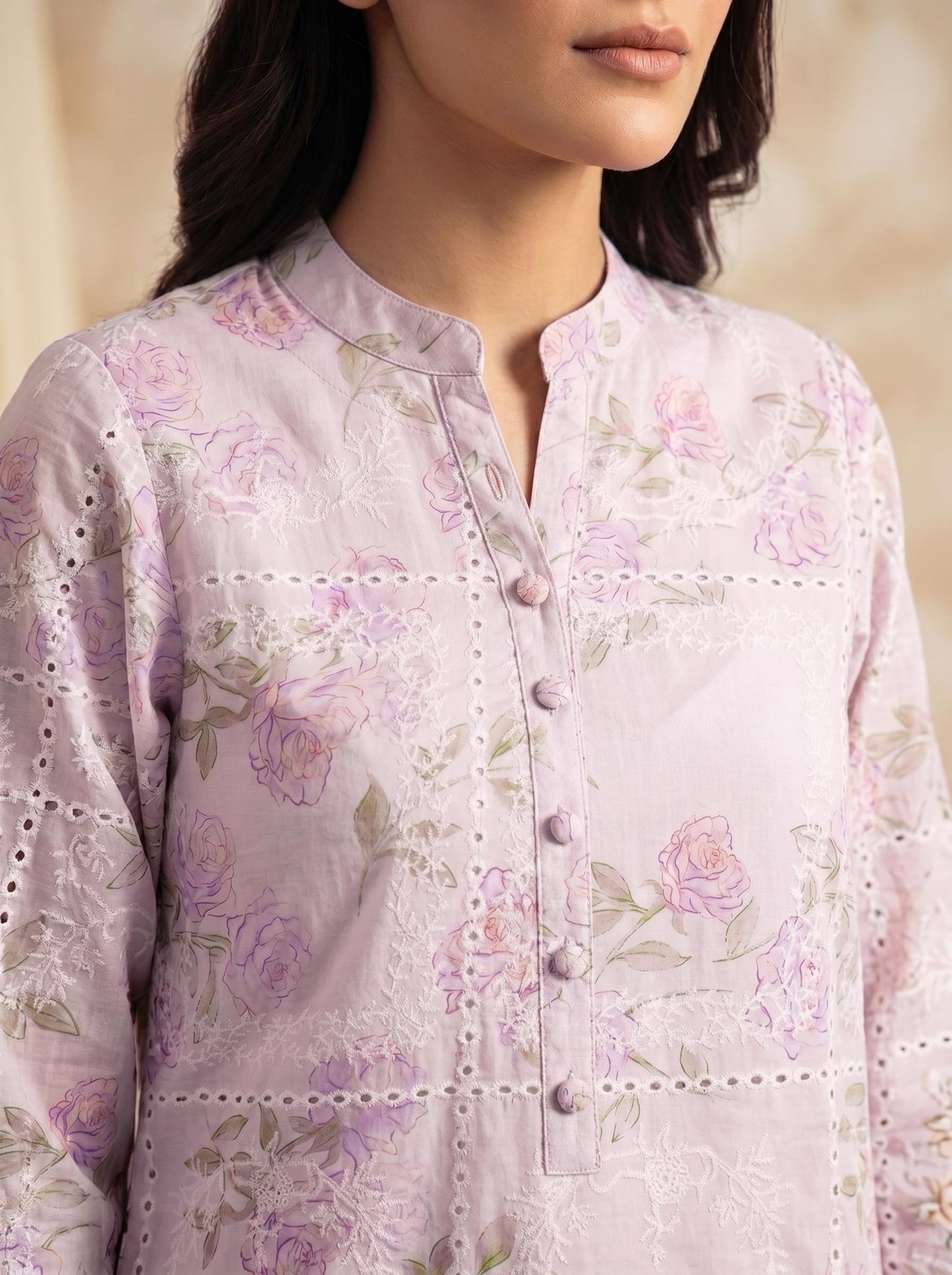 2Piece – Printed Embroidered Lawn RB119