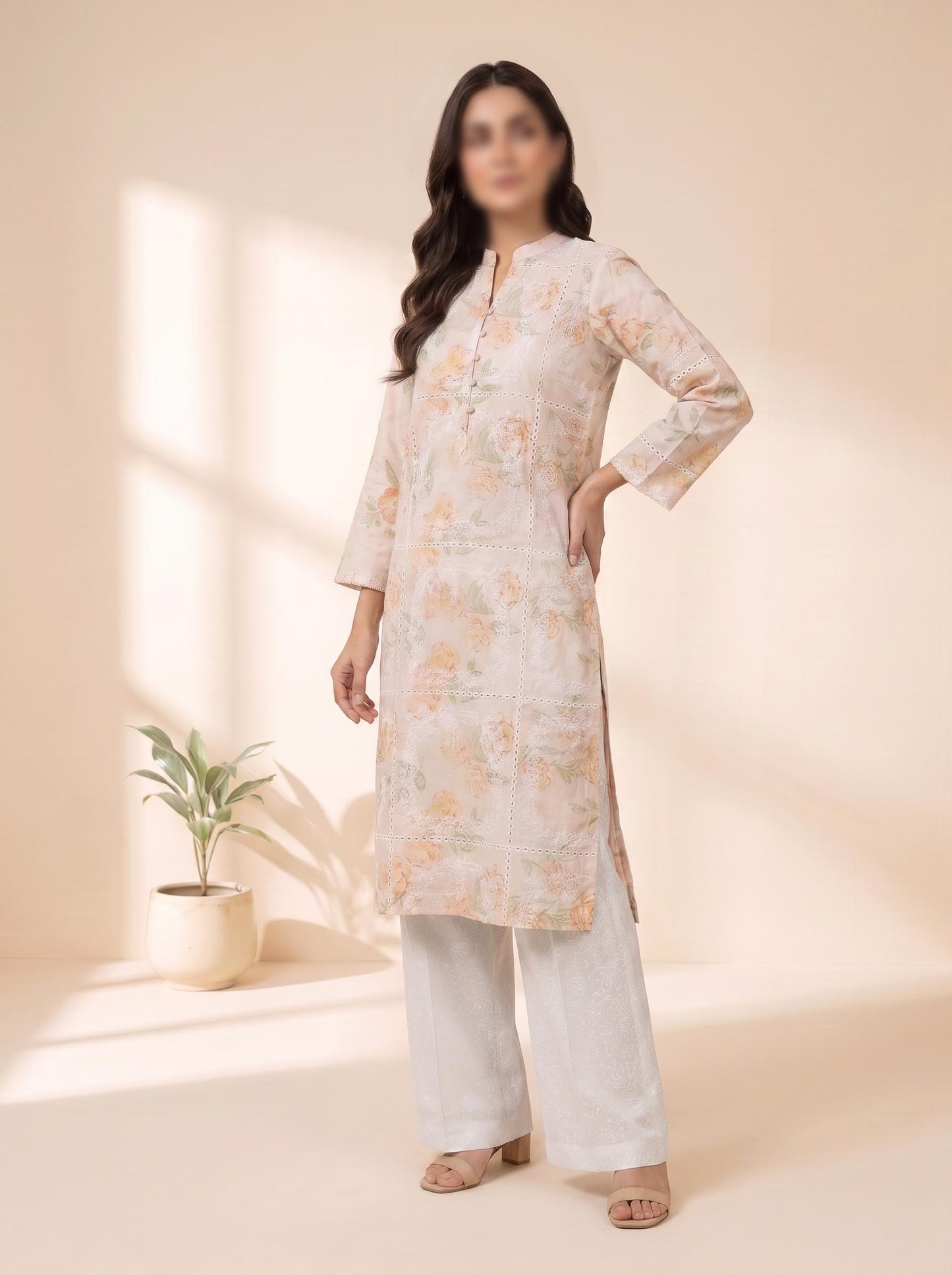 Shirt – Printed Embroidered Lawn L1PE112