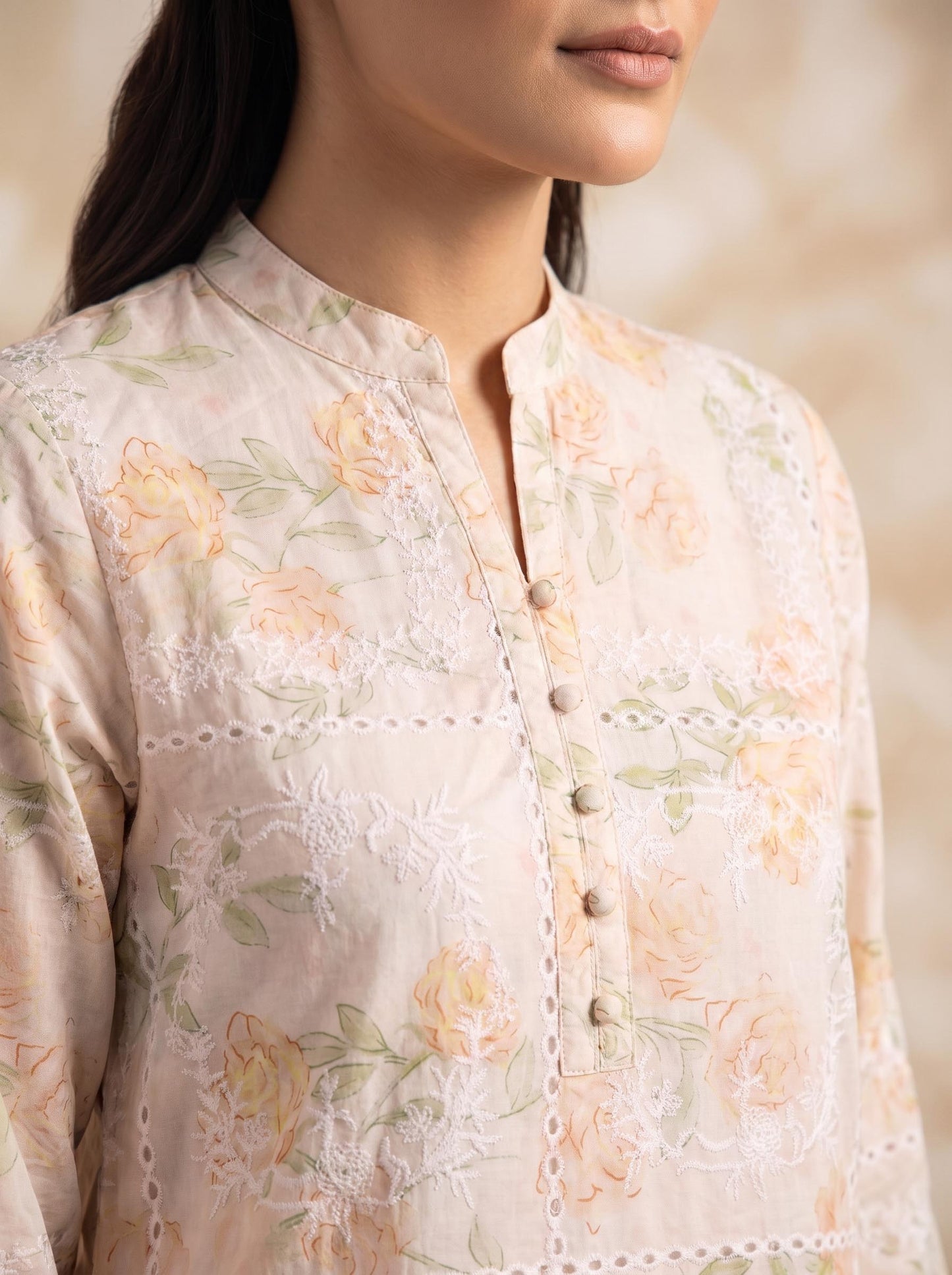 Shirt – Printed Embroidered Lawn L1PE112