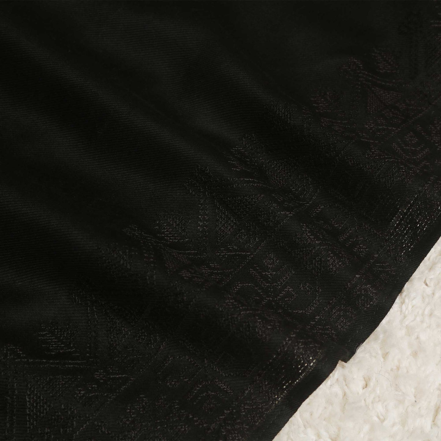 Embroidered Pashmina Black Shawl  Sh268