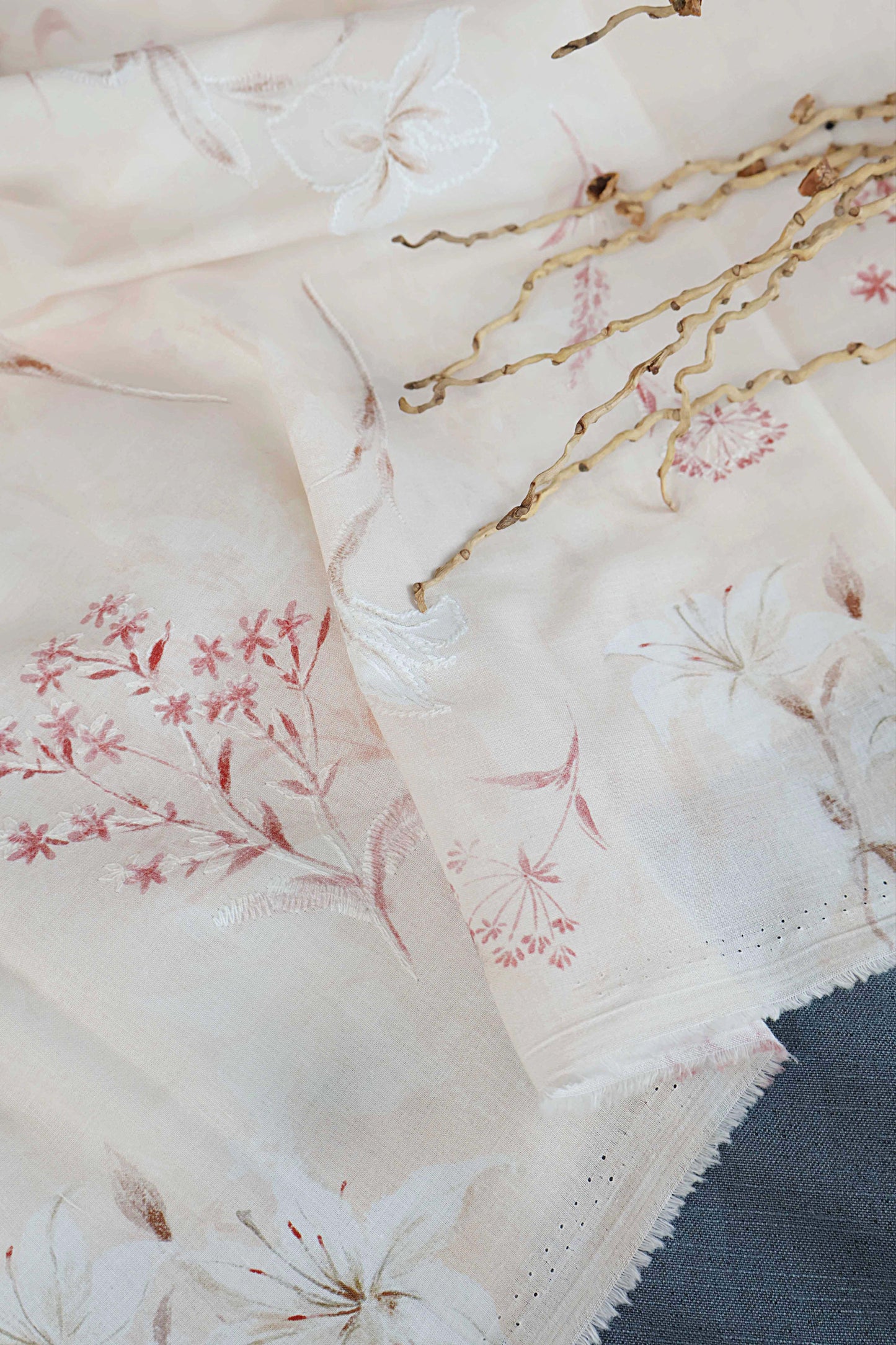Shirt – Printed Embroidered Lawn L1PE113 A