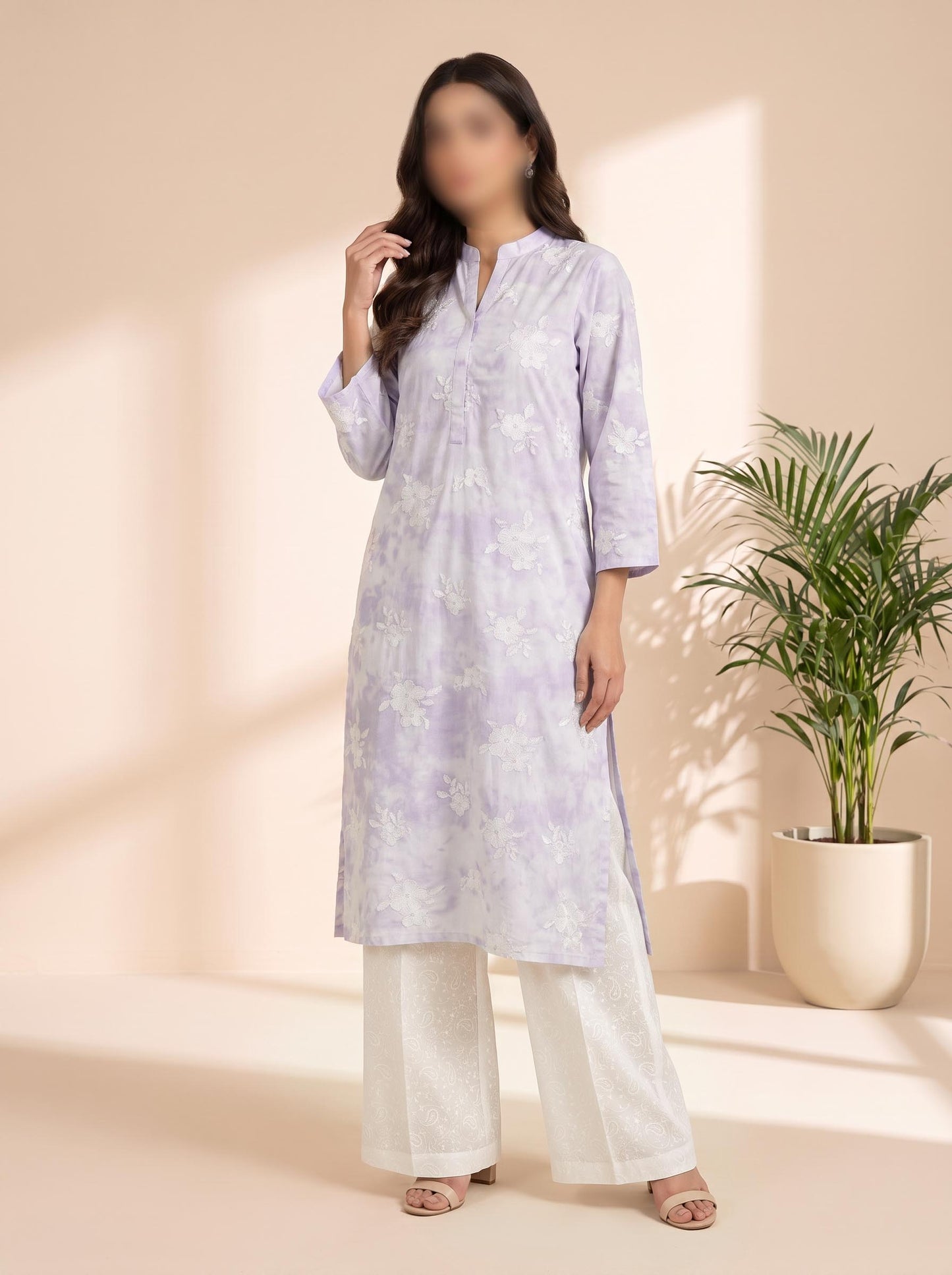 Shirt – Printed Embroidered Lawn L1PE114 A