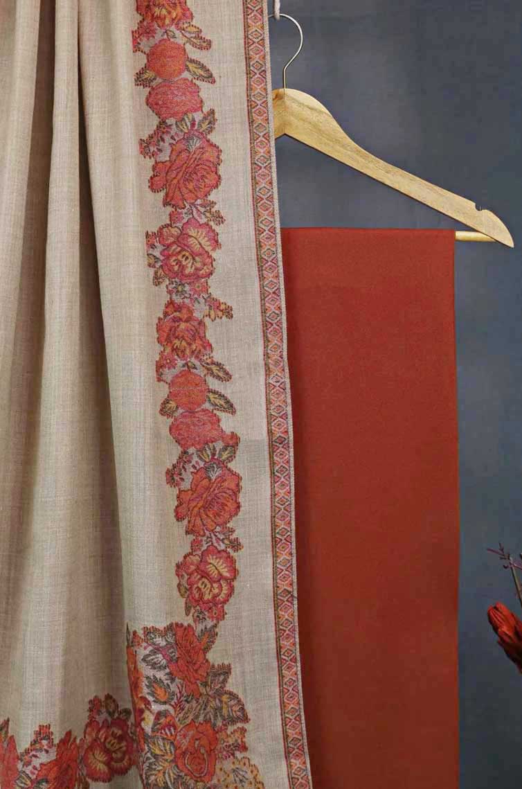 3Piece -Karandi with Pashmina Shawl KPP321