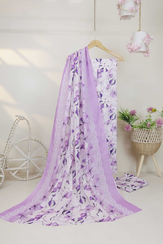 3Piece-Lawn Embroidered Suit R3P13