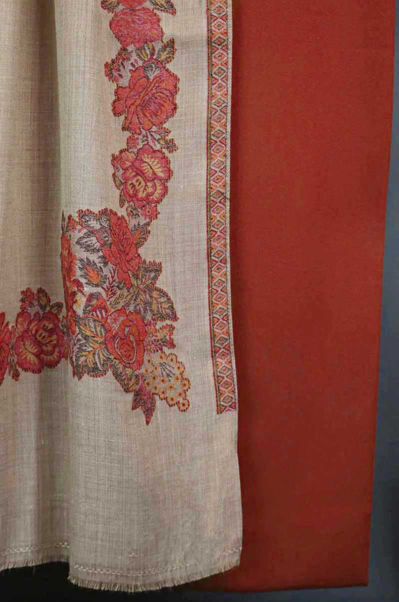 3Piece -Karandi with Pashmina Shawl KPP321