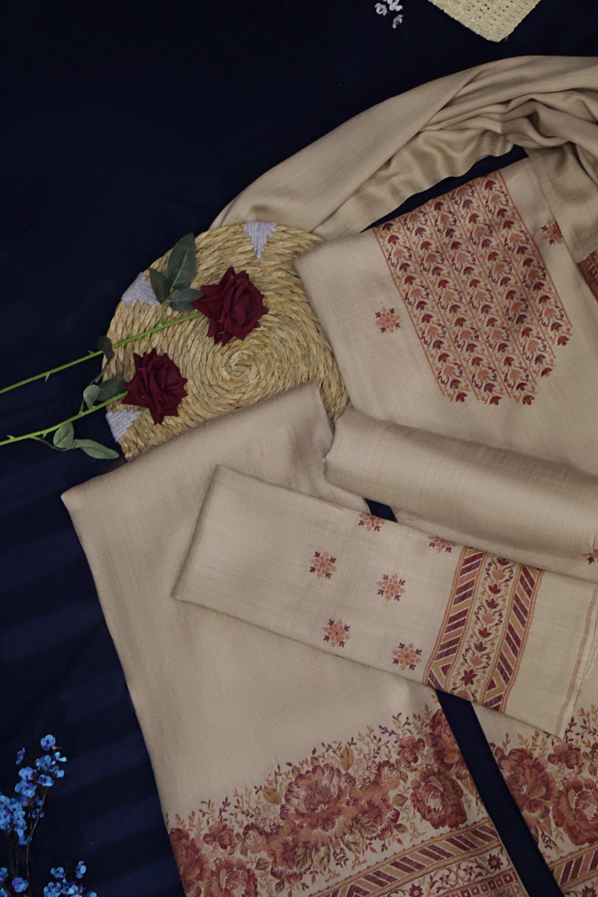 3Piece -Kashmiri Pashmina Suit WA3P06