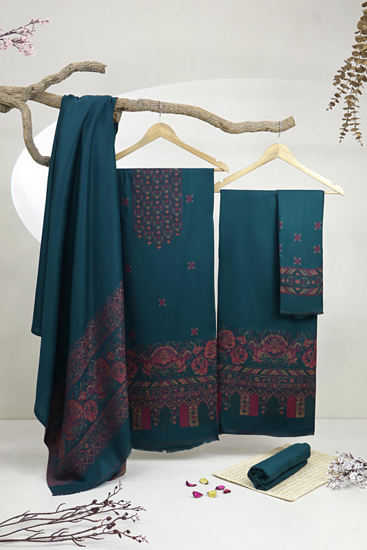 3Piece -Kashmiri Pashmina Suit WA3P03