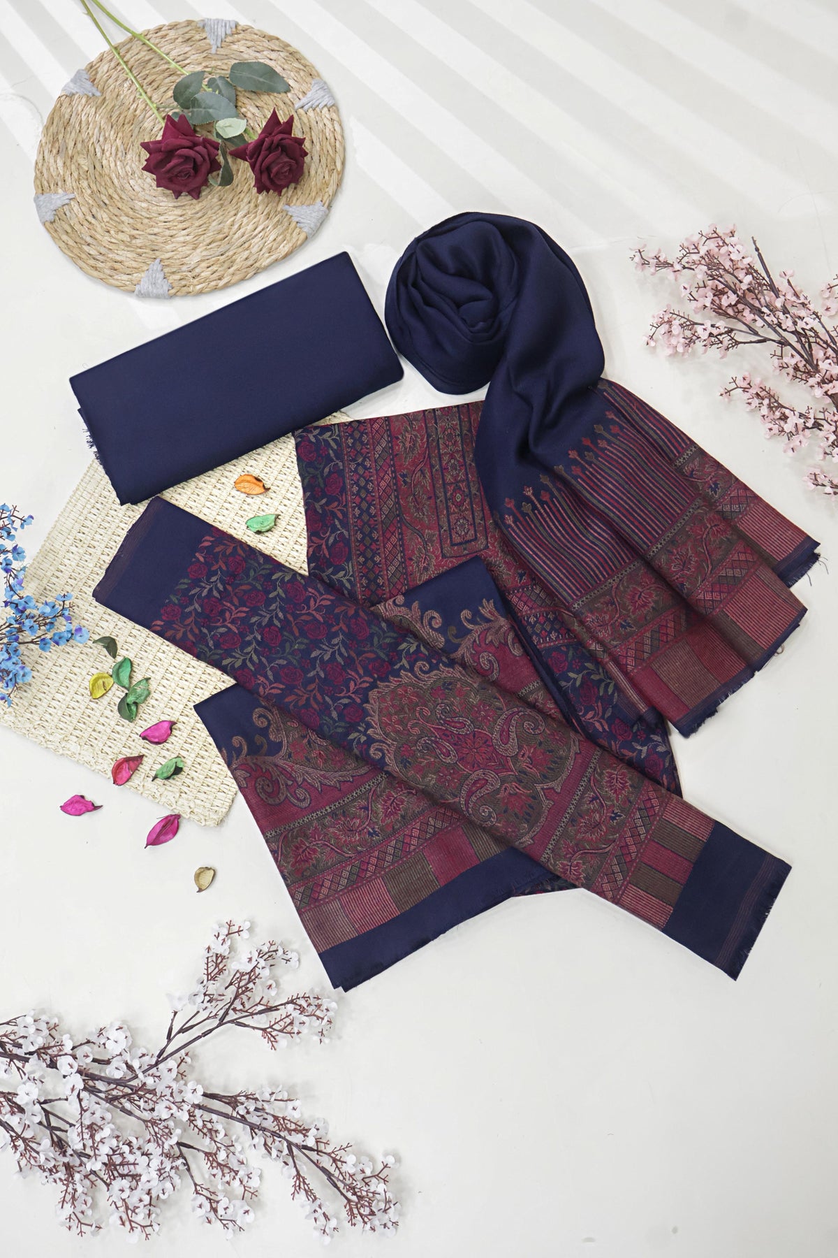 3Piece -Kashmiri Pashmina Suit WA3P29