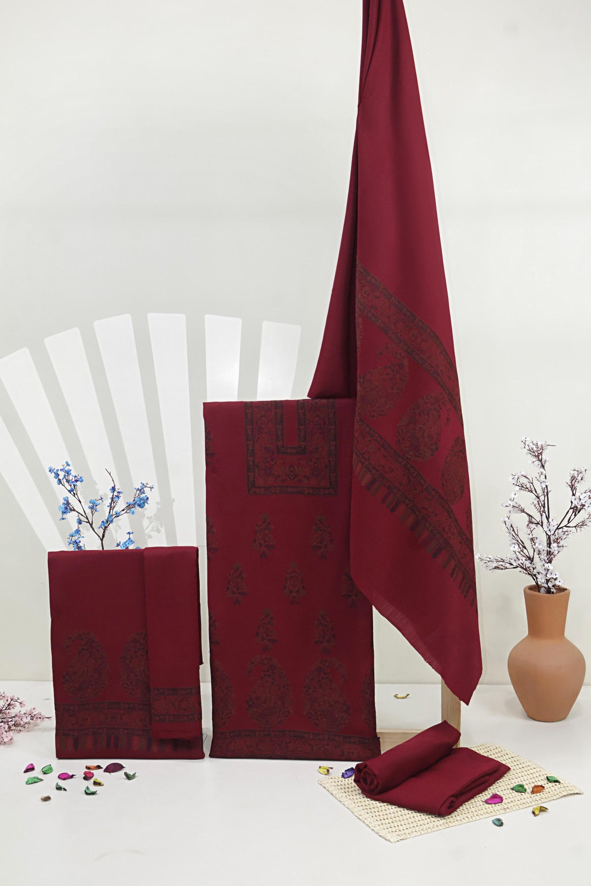 3Piece -Kashmiri Pashmina Suit WA3P23