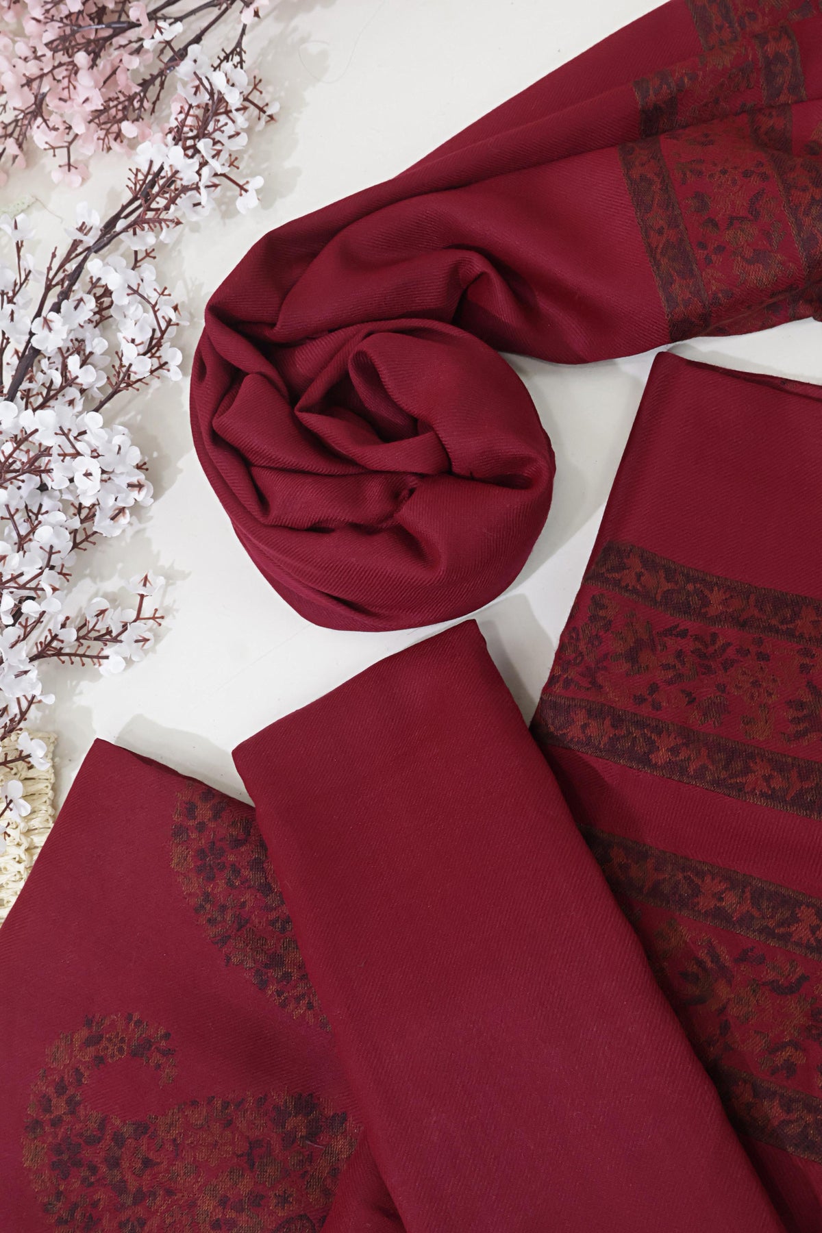 3Piece -Kashmiri Pashmina Suit WA3P23