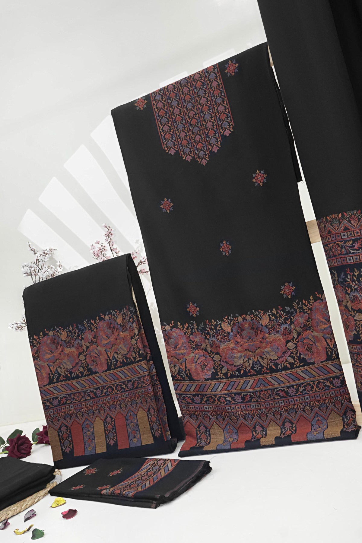 3Piece -Kashmiri Pashmina Suit WA3P07