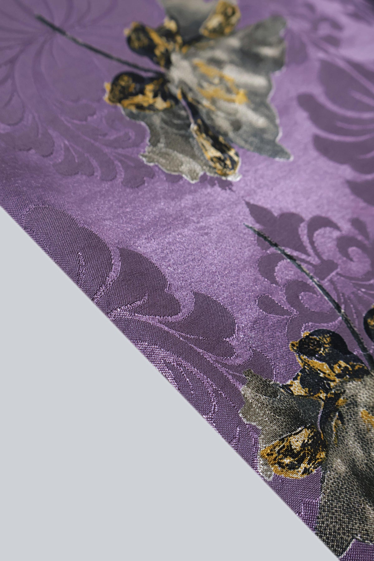 3Piece –  Printed China Patti Marina with Pashmina Shawl  SLK3P12
