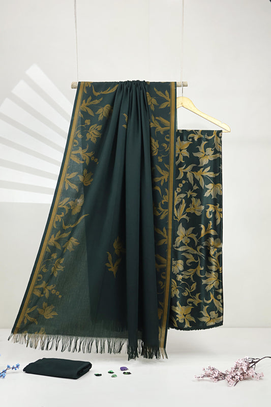 3Piece –  Printed Silk Marina with Pashmina Shawl  SLK3P01