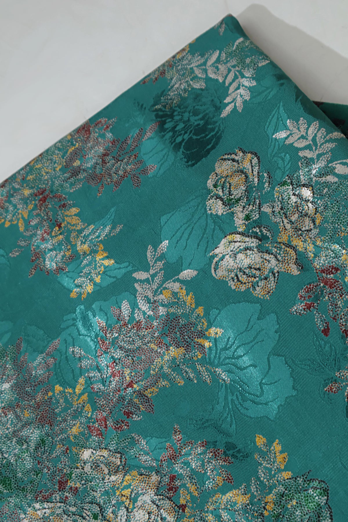 3Piece –  Printed China Patti Marina with Pashmina Shawl  SLK3P19