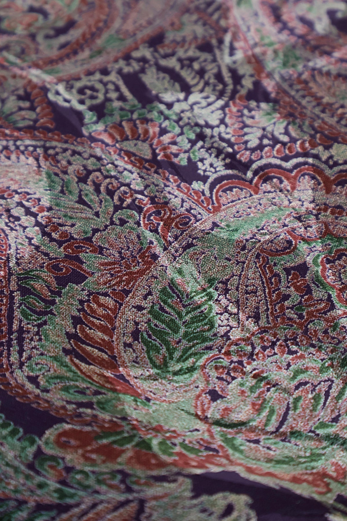 3Piece –  Printed China Patti Marina with Pashmina Shawl  SLK3P10